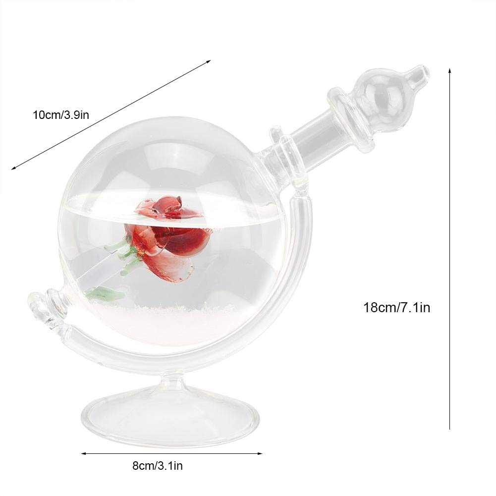 AUNMAS Storm Glass Weather Predictor - Crystal Globe with Water Shape for Home & Office Decor - Perfect for Weather Enthusiasts, Unique Gift & Feng Shui Decor