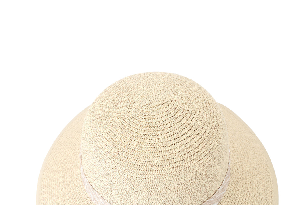 Stylish Beige Marigold Hat for Women - Summer Sun Hat with Wide Brim for Outdoor, Beach, and Travel