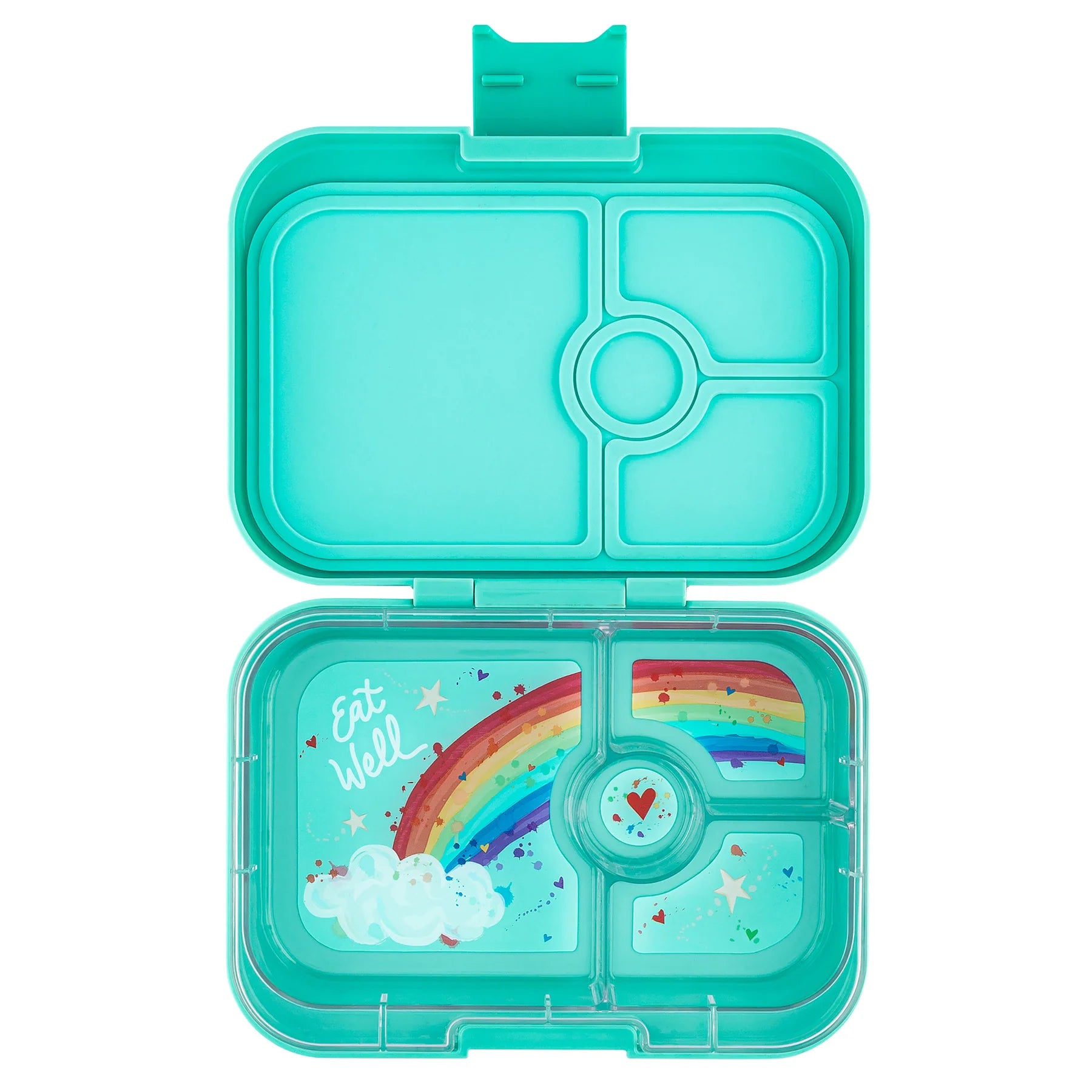 Yumbox Panino Lunch Box - Miami Aqua Color | Leak-Proof Bento Container for Kids & Adults | Perfect for School, Work, Picnics & Travel