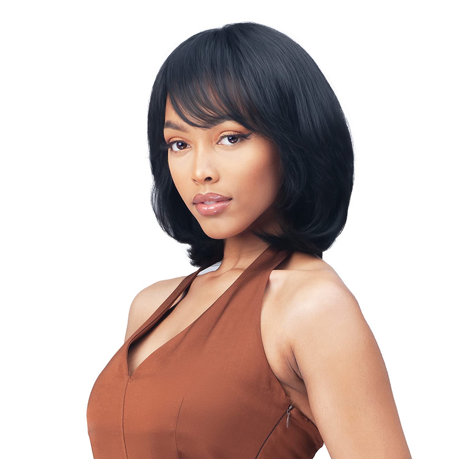 Bobbi Boss Short Curly Bob Wigs - M709 CLARA | Soft Kinky Perm Texture Synthetic Hair | Heat Resistant Wigs for Women (3T271) | Perfect for Cosplay, Daily Wear & Special Occasions