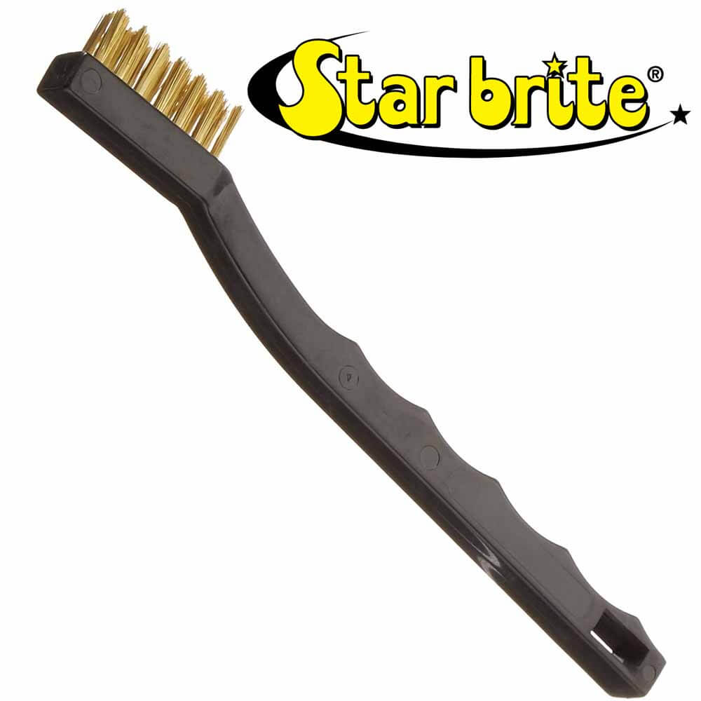 Starbrite Wood Detail Brush with Plastic Handle - Perfect for Woodworking, Furniture Restoration & DIY Projects