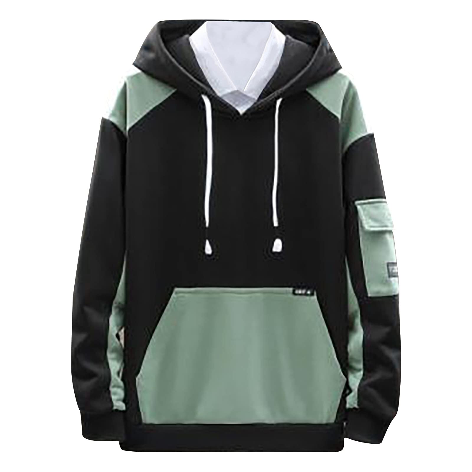 HOMISY Men's Fleece Hooded Sweatshirt - Soft Warm Pullover with Pocket Stitching for Autumn Winter | Casual Streetwear, Outdoor Activities, Gym & Lounge Wear (Multiple Colors)