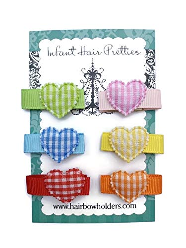 Baby Hair Bows with Elastic Bands - Soft Mini Bows for Newborn Girls | Baby Shower Gift