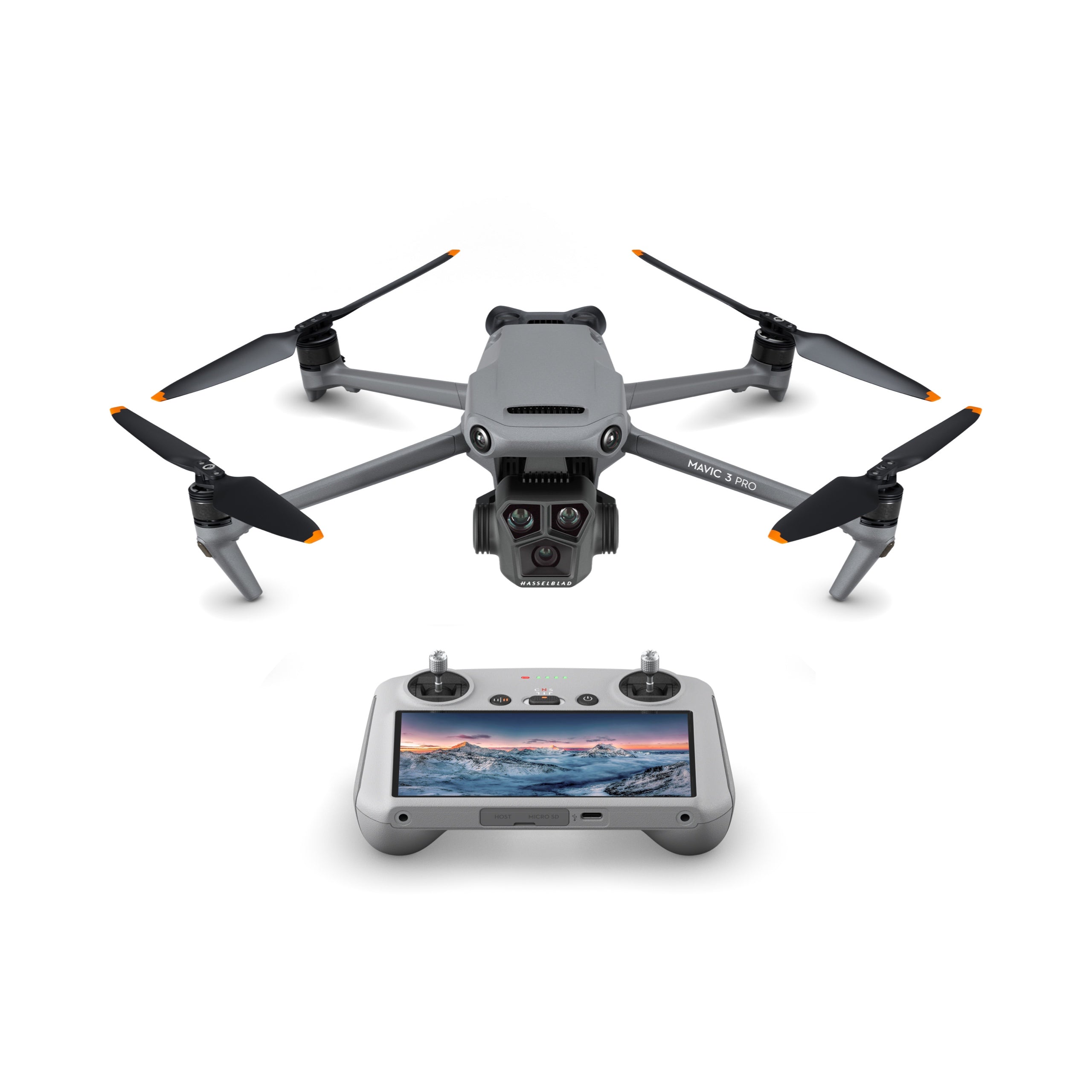 DJI Mavic 3 Pro Drone with DJI RC - 4K Camera, 5.1K Video, 46 Mins Flight Time, Omnidirectional Obstacle Sensing - Perfect for Aerial Photography, Travel Vlogging & Outdoor Adventures