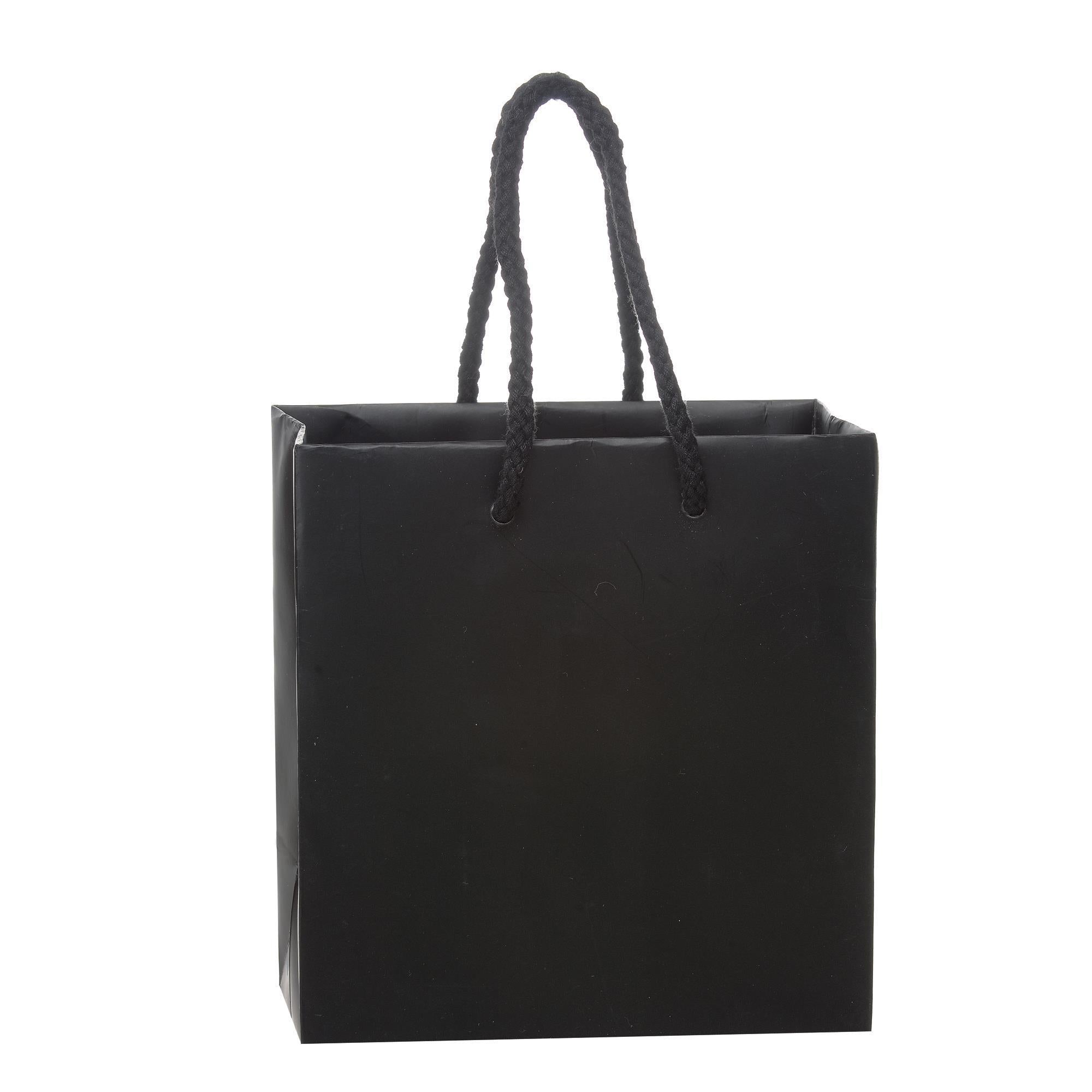 Premium Eurotote Bag with Rope Handle - Matte Finish - 8x4x10 Inches - Stylish Reusable Shopping Tote for Groceries, Beach & Daily Use
