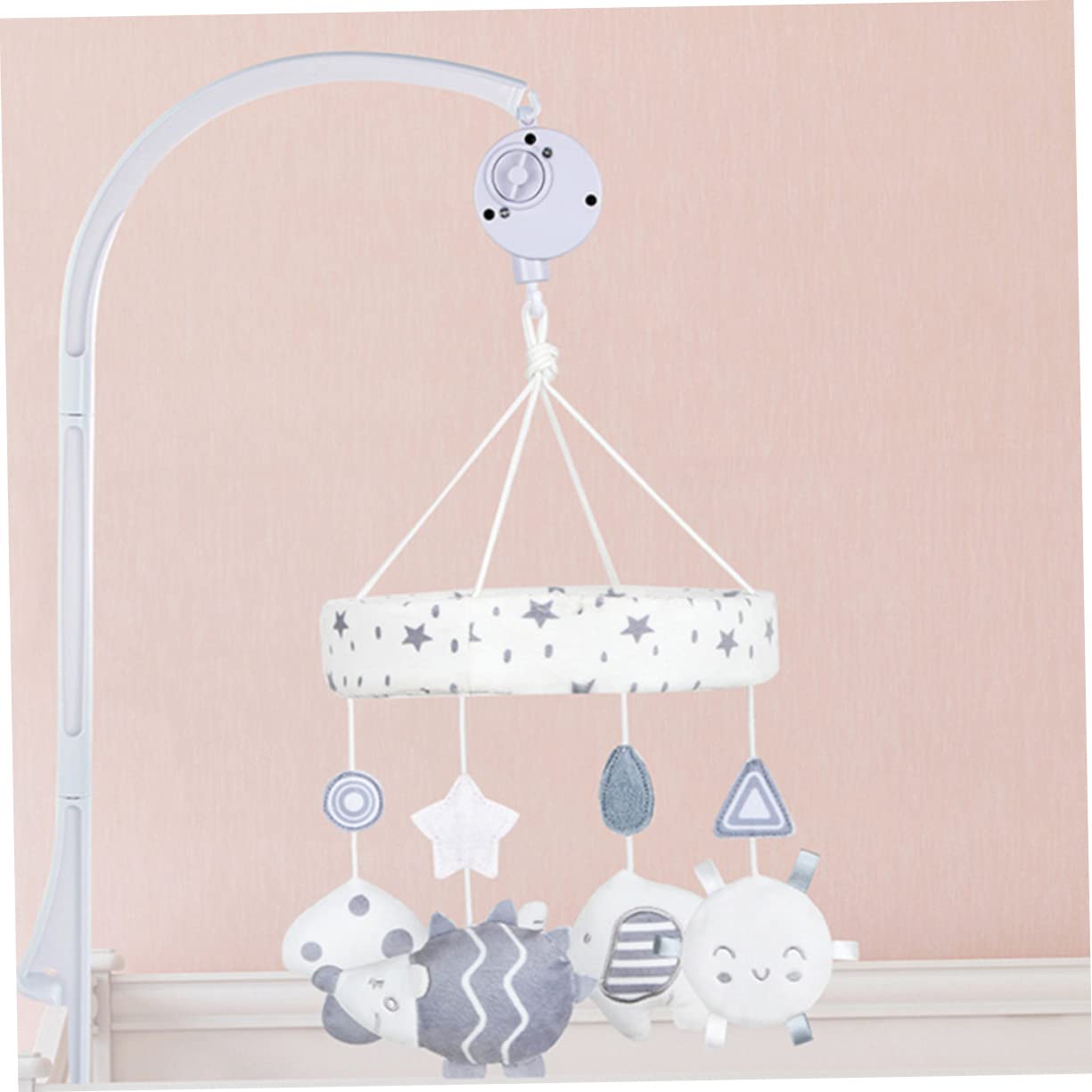ORFOFE Soft Plush Stroller & Crib Hanging Toys with Rattles for Babies - Perfect for Infant Playtime, Nursery Decor, and Sensory Development
