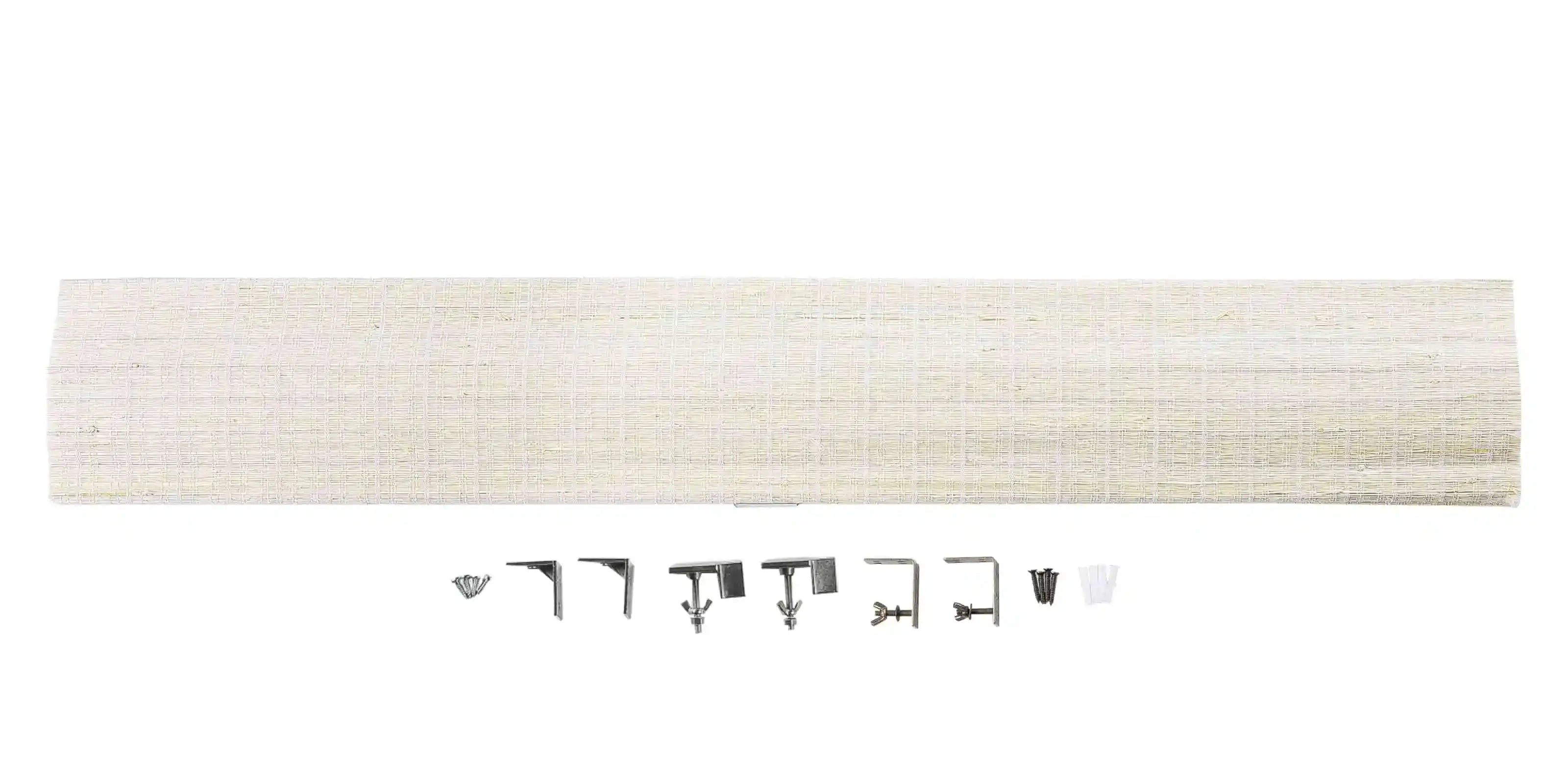 Rae Natural Ramie Flax Woven Wood Shades Series C - Eco-Friendly Window Coverings for Living Room, Bedroom & Office Decor