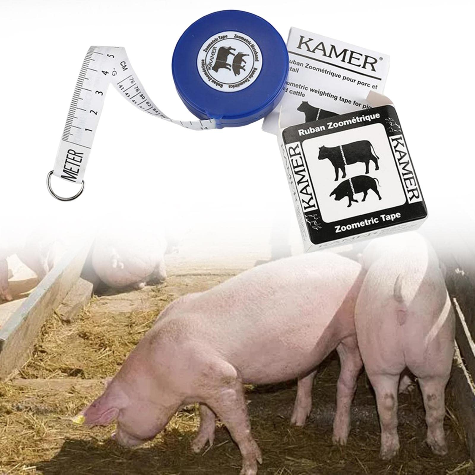 Enakshi Animal Weight Tape Measure for Cattle, Pigs & Pets - Accurate Body Weight Measuring Tool | Livestock & Pet Supplies | Perfect for Farmers, Ranchers & Pet Owners