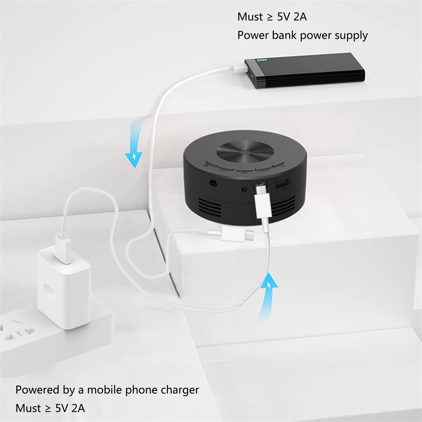 KUAIYIJU YT200 Mini LED Projector 1080P Home Theater for Movies & Gaming