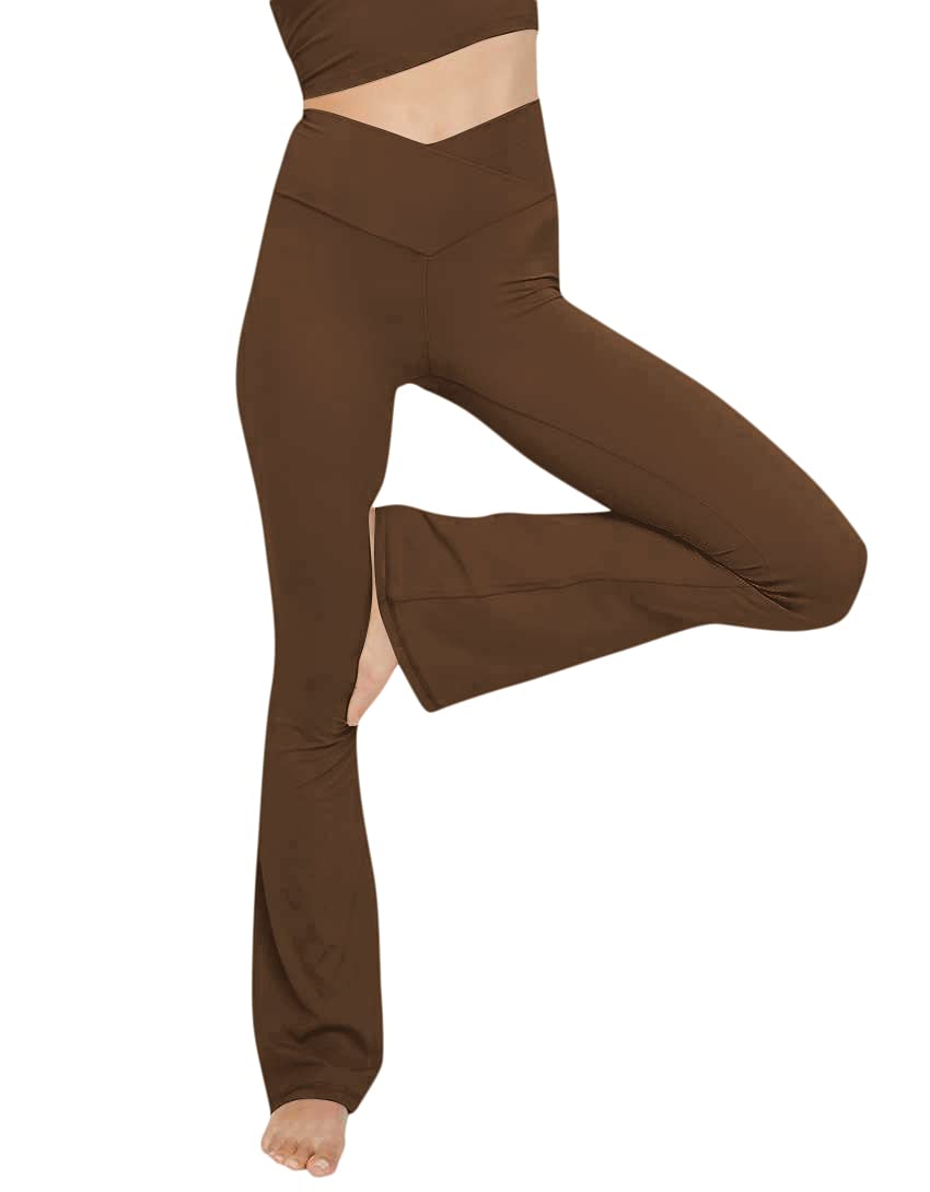 Esobo Women's High Waisted Bootleg Yoga Pants - Wide Leg Flare Workout Pants for Yoga, Gym & Office | Comfortable Bootcut Dress Pants for Casual & Professional Wear