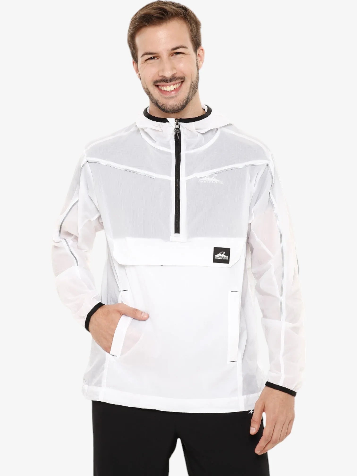 Alfa Pro White Mountain Anorak Jacket - Waterproof & Windproof Outdoor Gear for Hiking, Camping, and Winter Adventures