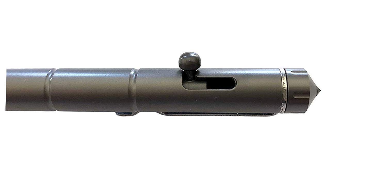 Valtcan Impel Titanium Bolt Pen - EDC Matte Space Grey Tactical Writing Tool for Outdoor, Office & Everyday Carry (EDC)