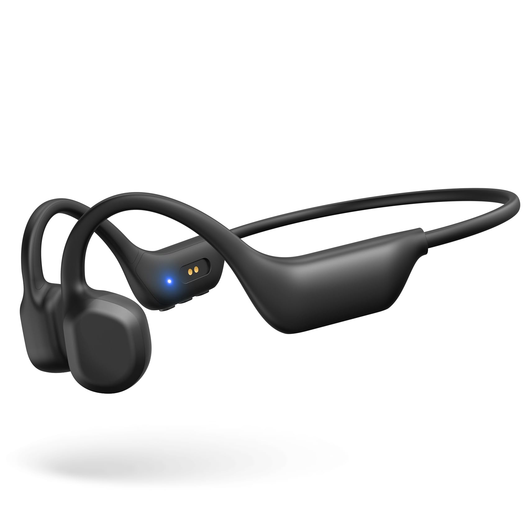 Bluetooth 5.3 Bone Conduction Headphones with Mic - Open Ear Wireless Headphones, 7H Playtime, IPX5 Sweatproof, Lightweight for Running, Cycling, Walking, Gym Workouts & Outdoor Activities