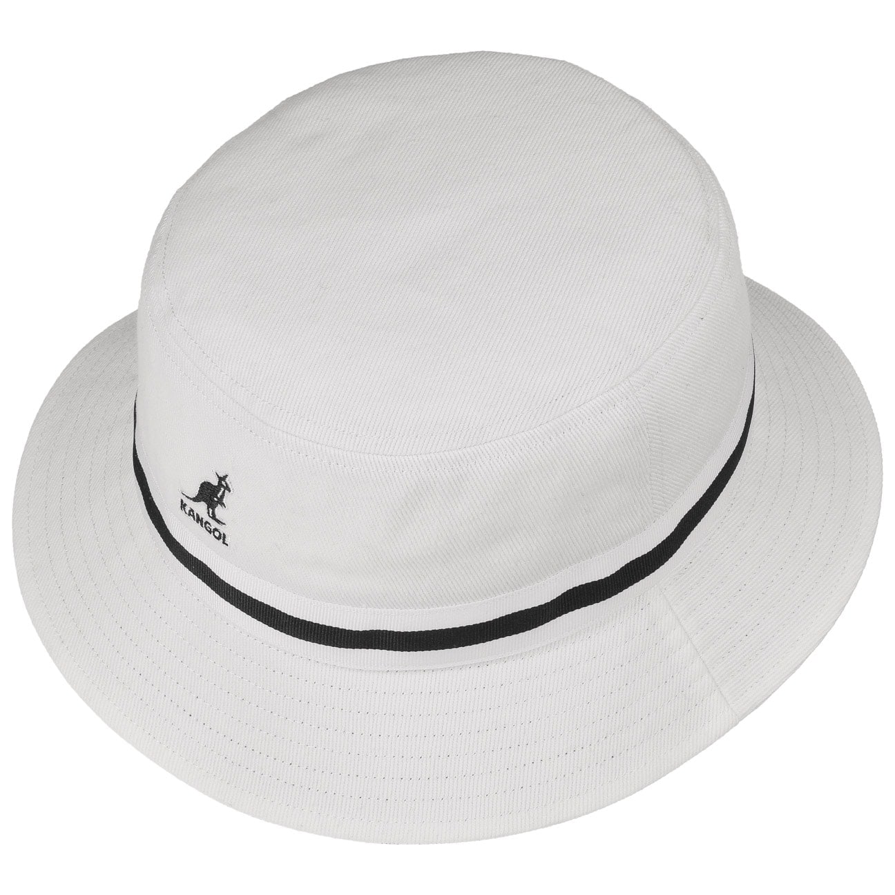 Kangol Stripe Lahinch Cotton Bucket Hat for Men & Women - Stylish Summer Sun Hat for Outdoor, Beach, and Travel