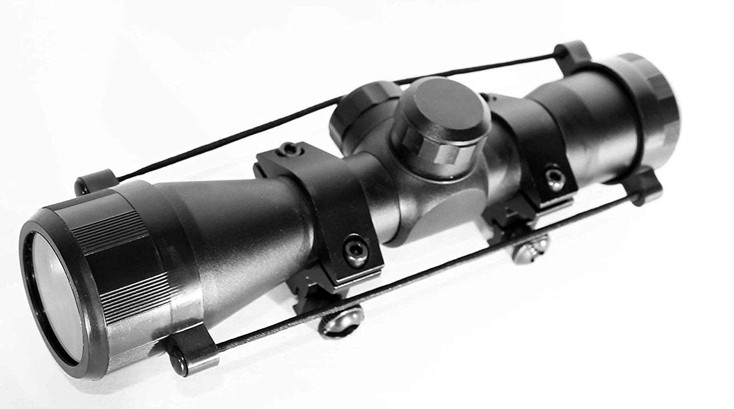 4x32 Tactical Paintball Scope with Picatinny/Weaver Mount - Aluminum Black Mildot Reticle for Woodsball & Paintballing | Perfect for Outdoor Games & Target Practice
