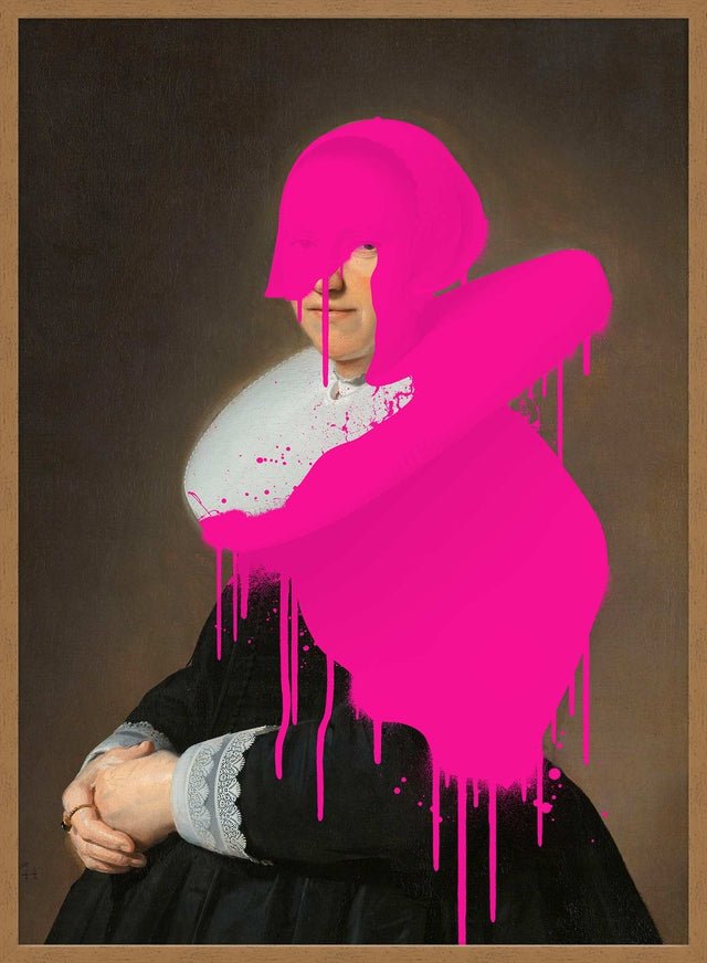 Drippy Adriana Portrait Print - Unique Wall Art Decor for Living Room, Bedroom & Office | Trendy Aesthetic Poster for Home & Gifts