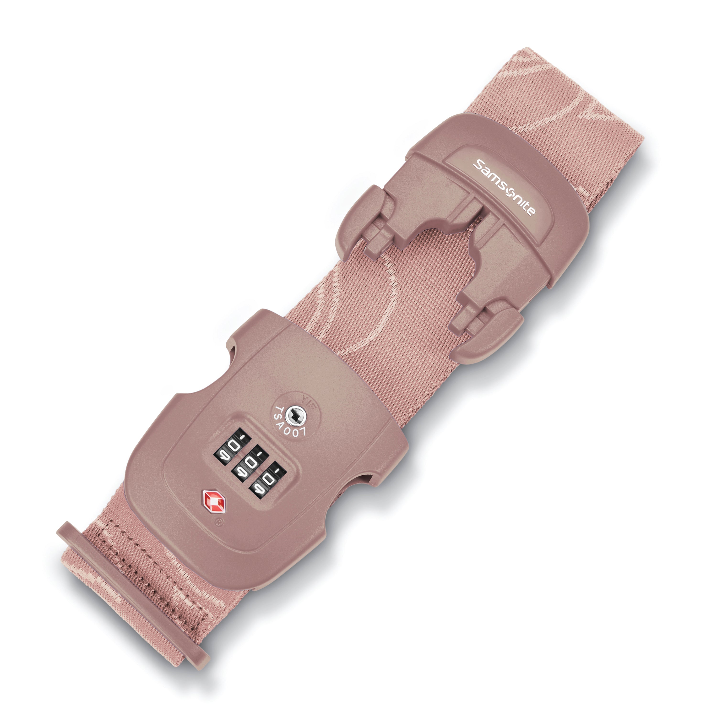 Samsonite 3-Dial TSA Approved Luggage Lock Strap - Secure Travel Suitcase & Backpack for Airports