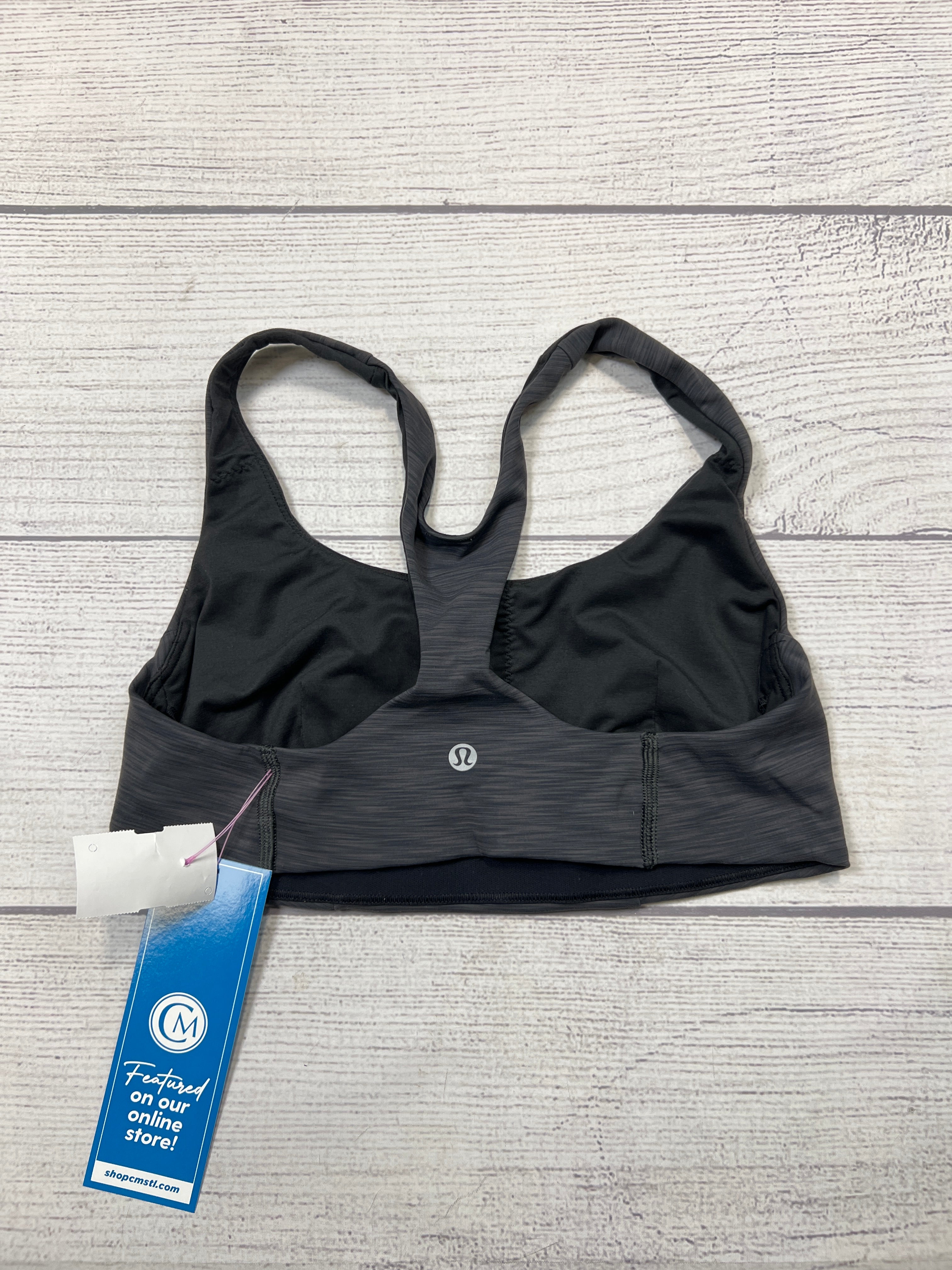 Lululemon Grey Athletic Sports Bra Size 8 - High Support Workout Bra for Running, Yoga & Gym