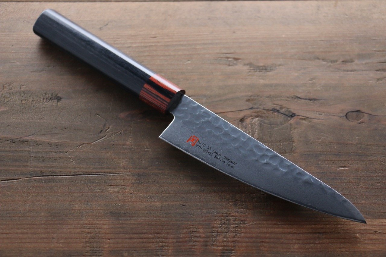 Premium Iseya VG10 33-Layer Damascus Japanese Knife Set - 80mm Petty, 150mm Petty, Santoku, Small Santoku, Gyuto 210mm & Sushi Chef Knife - Professional Kitchen Knives for Slicing, Dicing, and Food Preparation