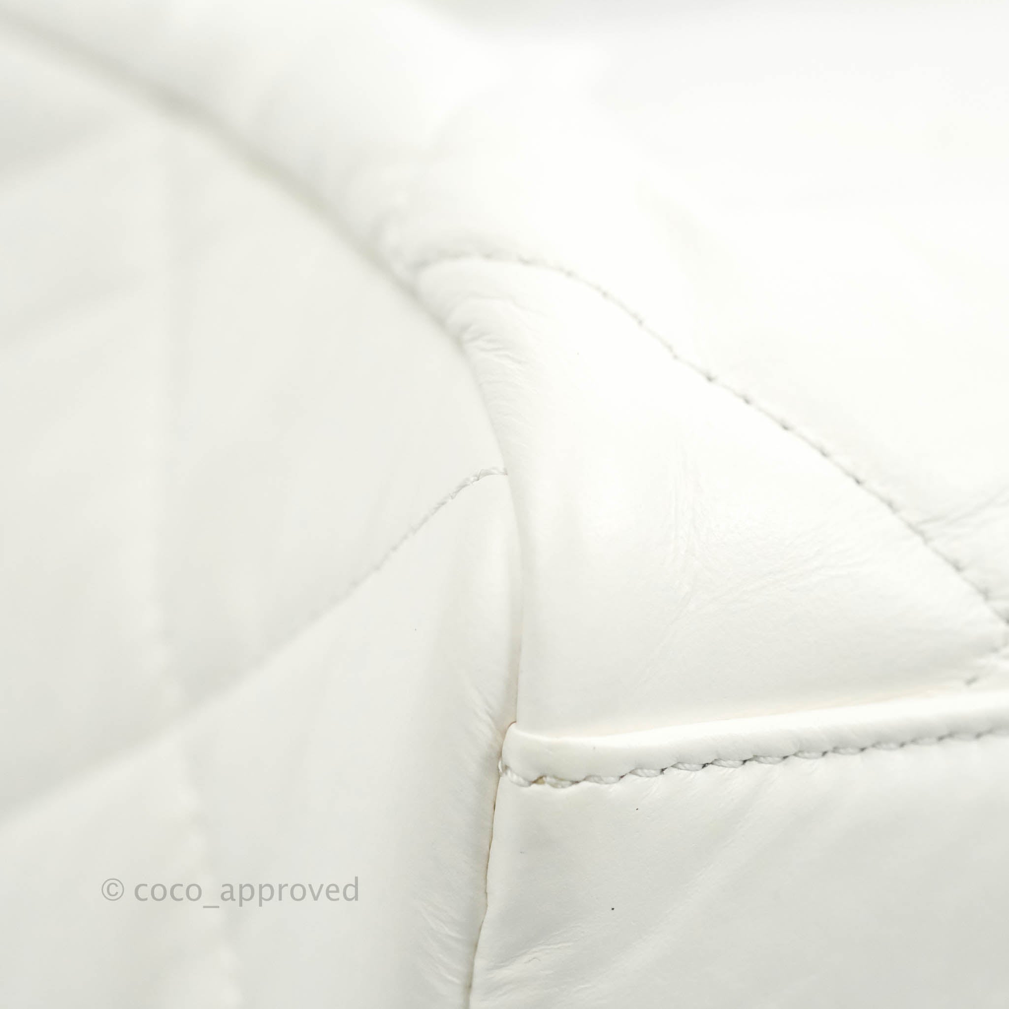 Chanel Small Calfskin Bowling Bag in White with Silver Hardware - Perfect for Everyday Luxury & Special Occasions