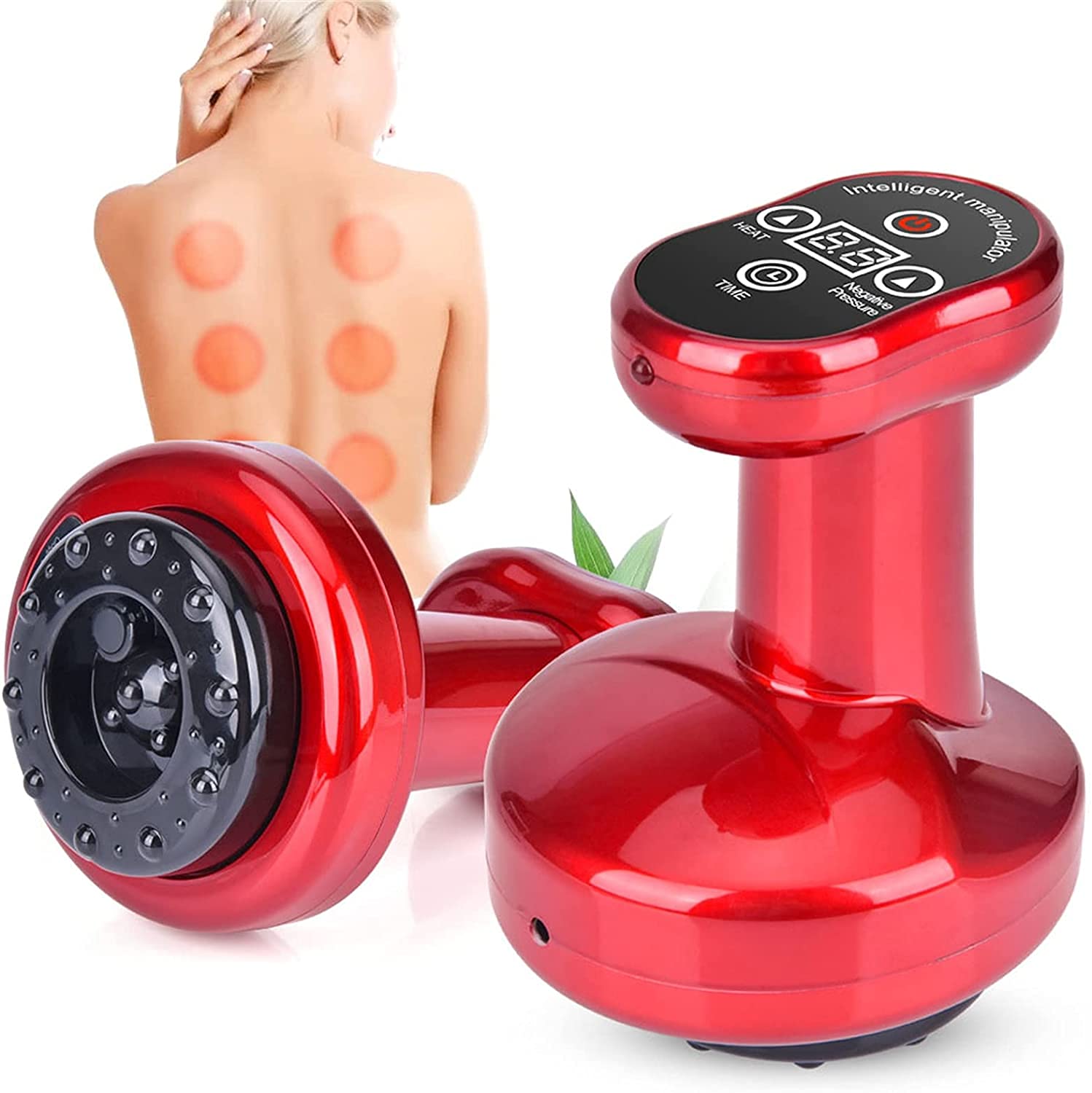 Electric Gua Sha Massager & Cupping Therapy Set - 3-in-1 Rechargeable Facial & Body Massage Tool for Pain Relief, Relaxation, and Skin Care - Perfect for Home Spa, Self-Care, and Physical Therapy Sessions