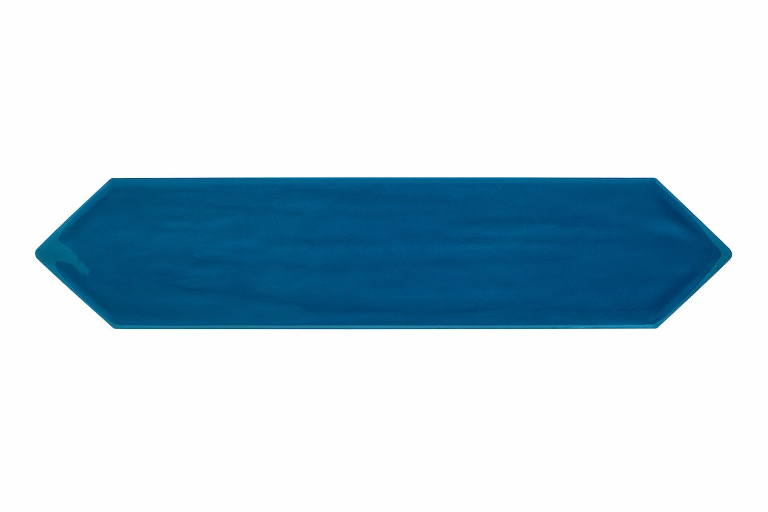 Slide Sapphire Glossy 3x12 Picket Wall Tile - Premium Ceramic Subway Tiles for Kitchen Backsplash & Bathroom Renovation