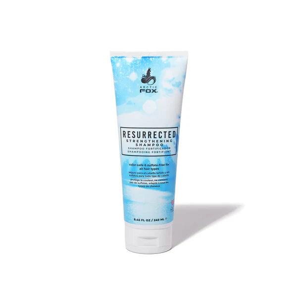 Arctic Fox Resurrected Strengthening Shampoo 240ml - Vegan Color-Safe Hair Repair for Damaged & Colored Hair - Perfect for Daily Use & Salon Treatments