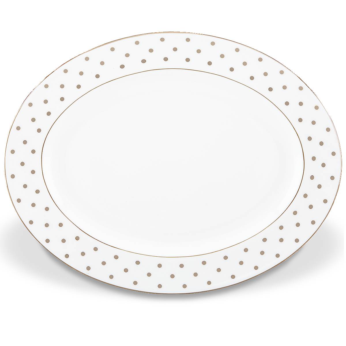 Premium Larabee Road Platinum Oval Serving Platter - Elegant Entertaining & Holiday Dinnerware for Parties, Weddings & Special Occasions
