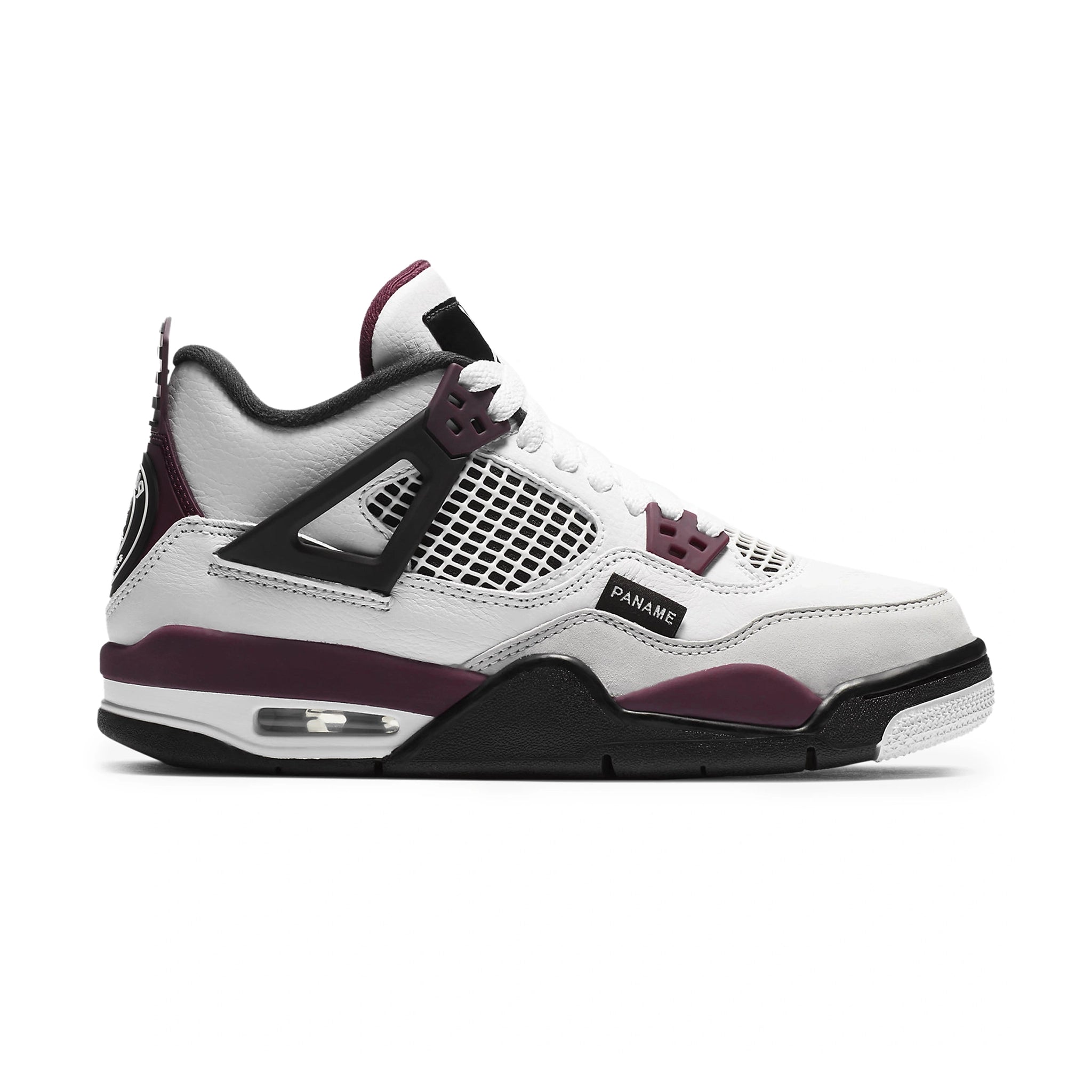 Paris Saint Germain x Air Jordan 4 Retro Bordeaux (GS) Basketball Shoes - Limited Edition Sneakers for Women & Girls - Perfect for Streetwear, Sports & Fashion Outfits