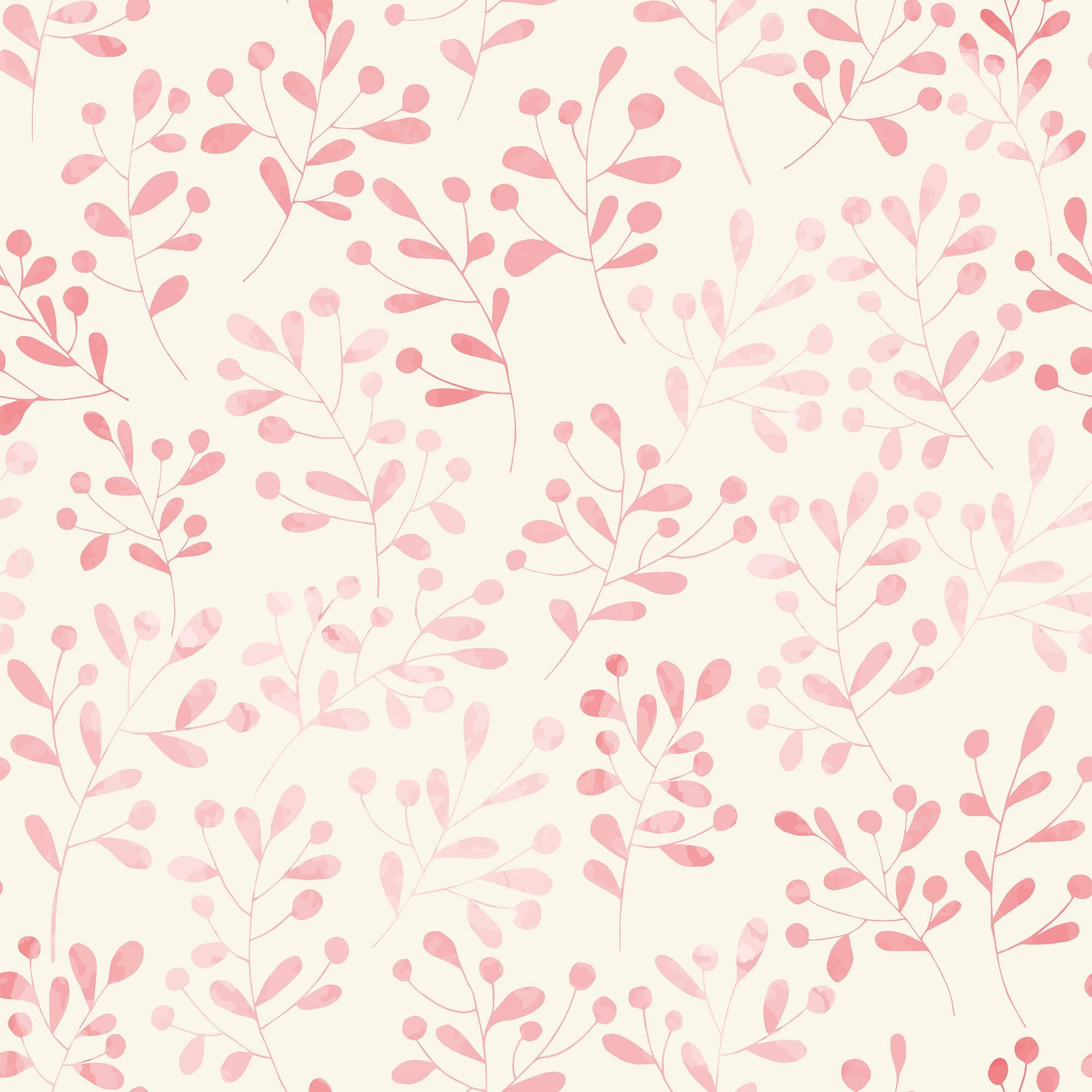 White and Pink Floral Peel and Stick Removable Wallpaper - Self-Adhesive Decorative Wall Covering for Bedroom, Nursery, Living Room & Home Office