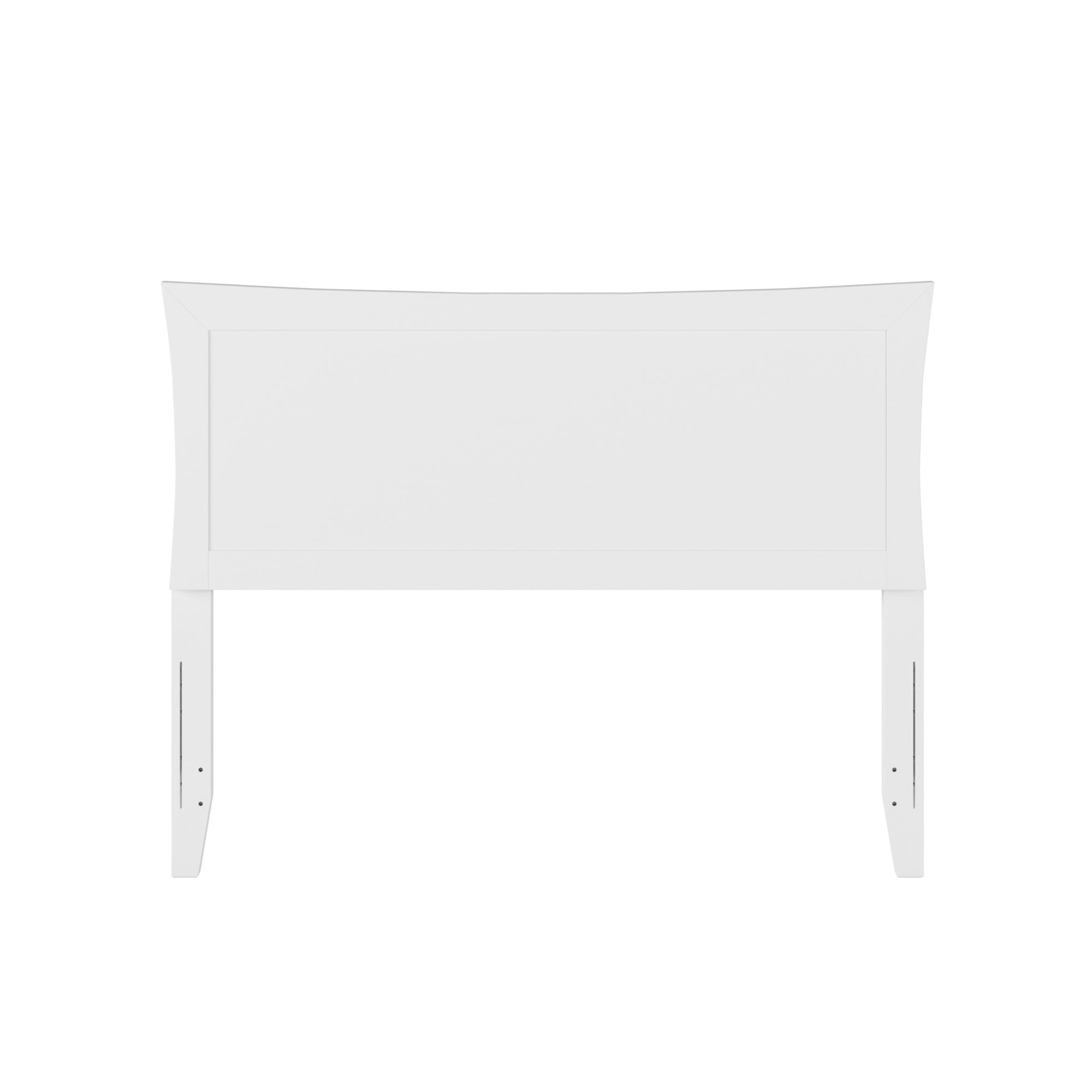 AFI Metro Full Size Headboard with USB Charging Ports - White Upholstered Bed Frame Headboard for Modern Bedrooms | Perfect for Master Bedroom, Guest Room & Apartment Decor