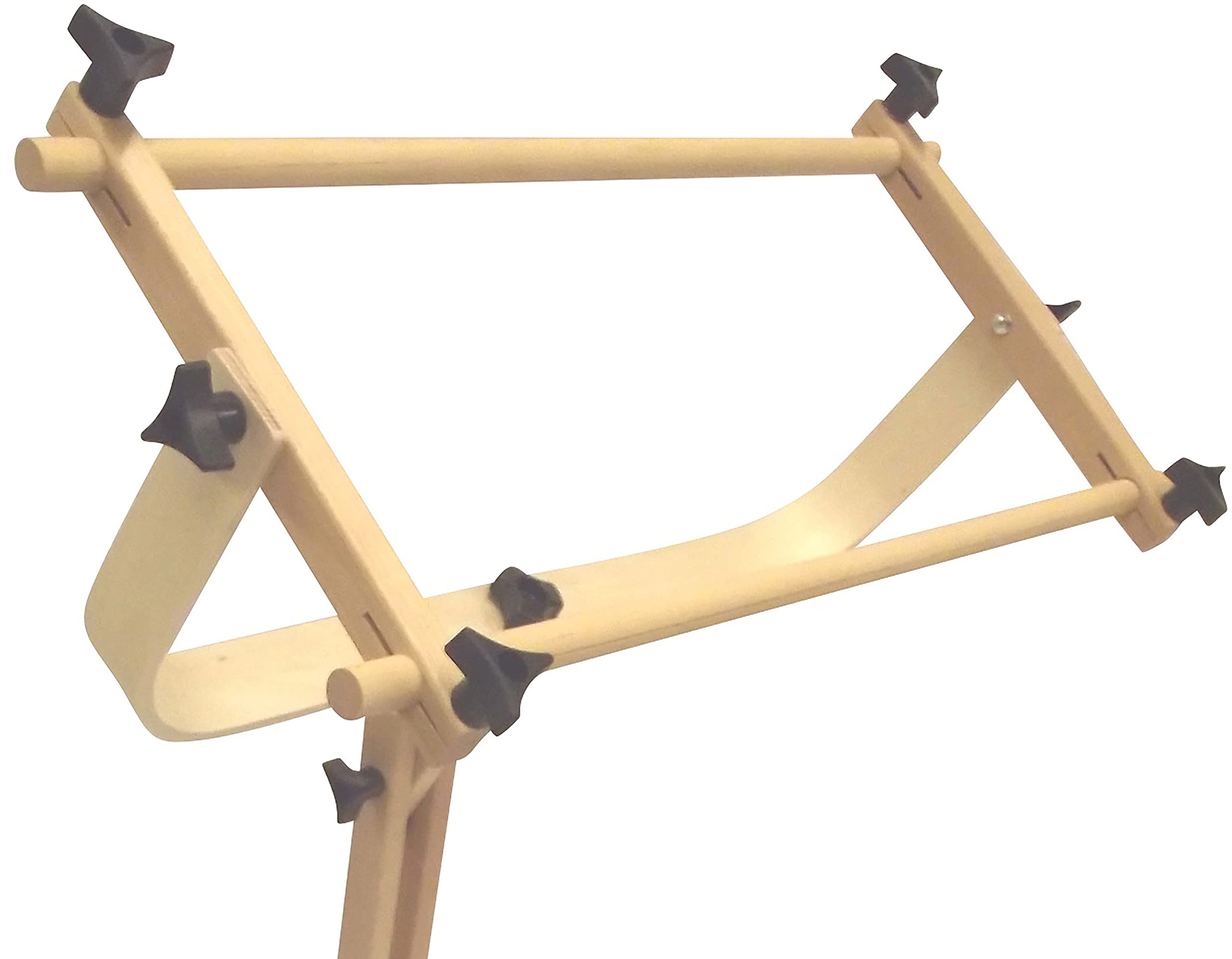 Fun Express Frank A. Edmunds Stitcher's Wonder Adjustable Craft Stand with Split Rail Scroll Frame - Perfect for Embroidery, Cross Stitch & Needlework Projects (Model 6115) | Ideal for Home Crafting & Professional Art Studios