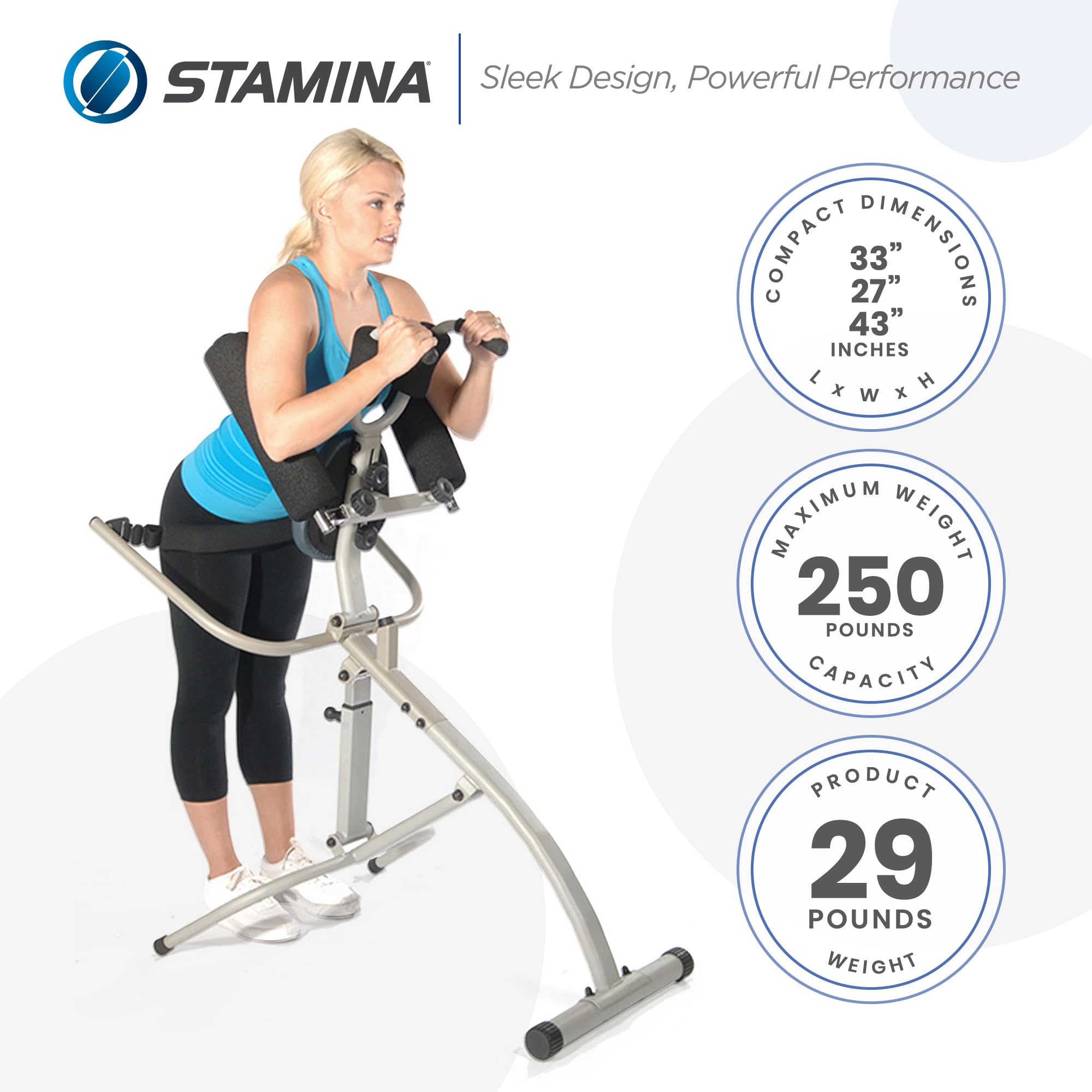 Stamina InLine Traction Control System - Back Pain Relief & Spine Decompression Device for Home Use | Improves Posture & Alleviates Neck/Shoulder Pain | Perfect for Office Workers & Chronic Pain Sufferers