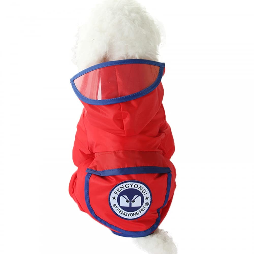 Waterproof Dog Raincoat with Hood & Pocket - Small, Medium, Large Sizes for Dogs | Outdoor Walking, Hiking & Rainy Day Protection