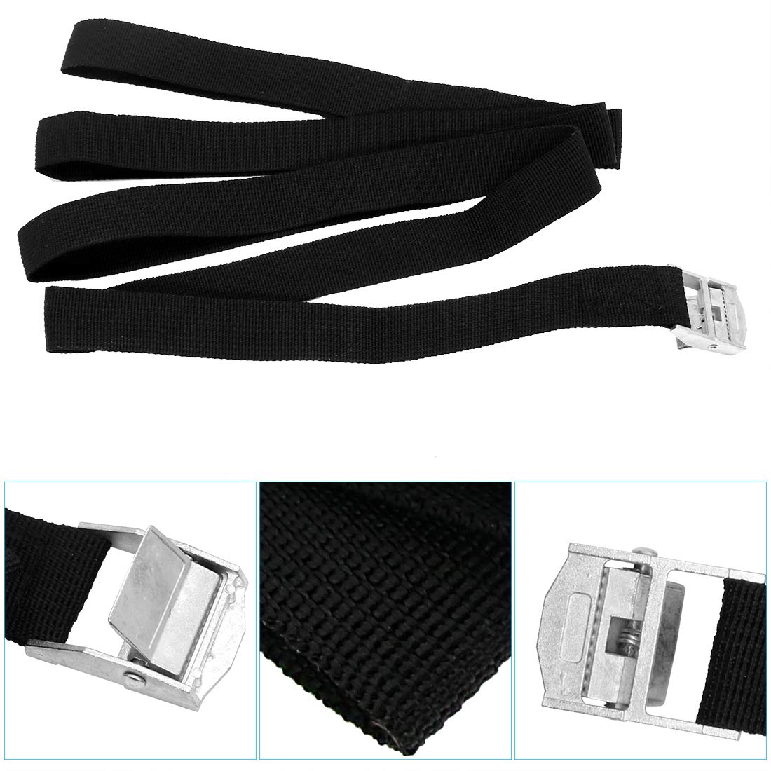 Universal Cooler Tie-Down Strap Kit with Cam Buckle Lashing, Compatible with YETI and RTIC Coolers for Camping, Boating, and Outdoor Adventures