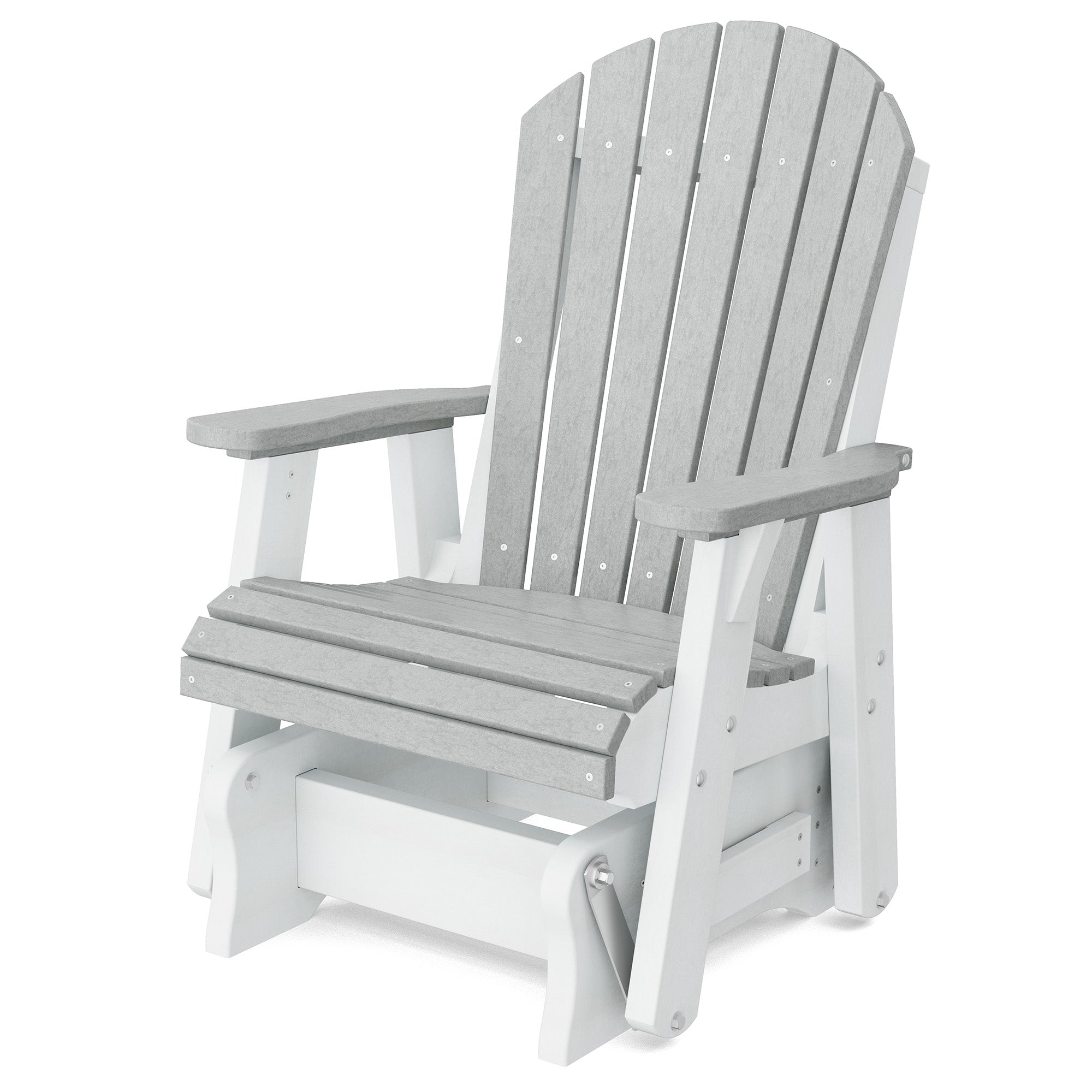 Heritage Single Glider Rocking Chair - Classic Wooden Nursery Glider for Baby Room, Breastfeeding & Relaxation - Perfect for Nurseries, Bedrooms & Living Rooms