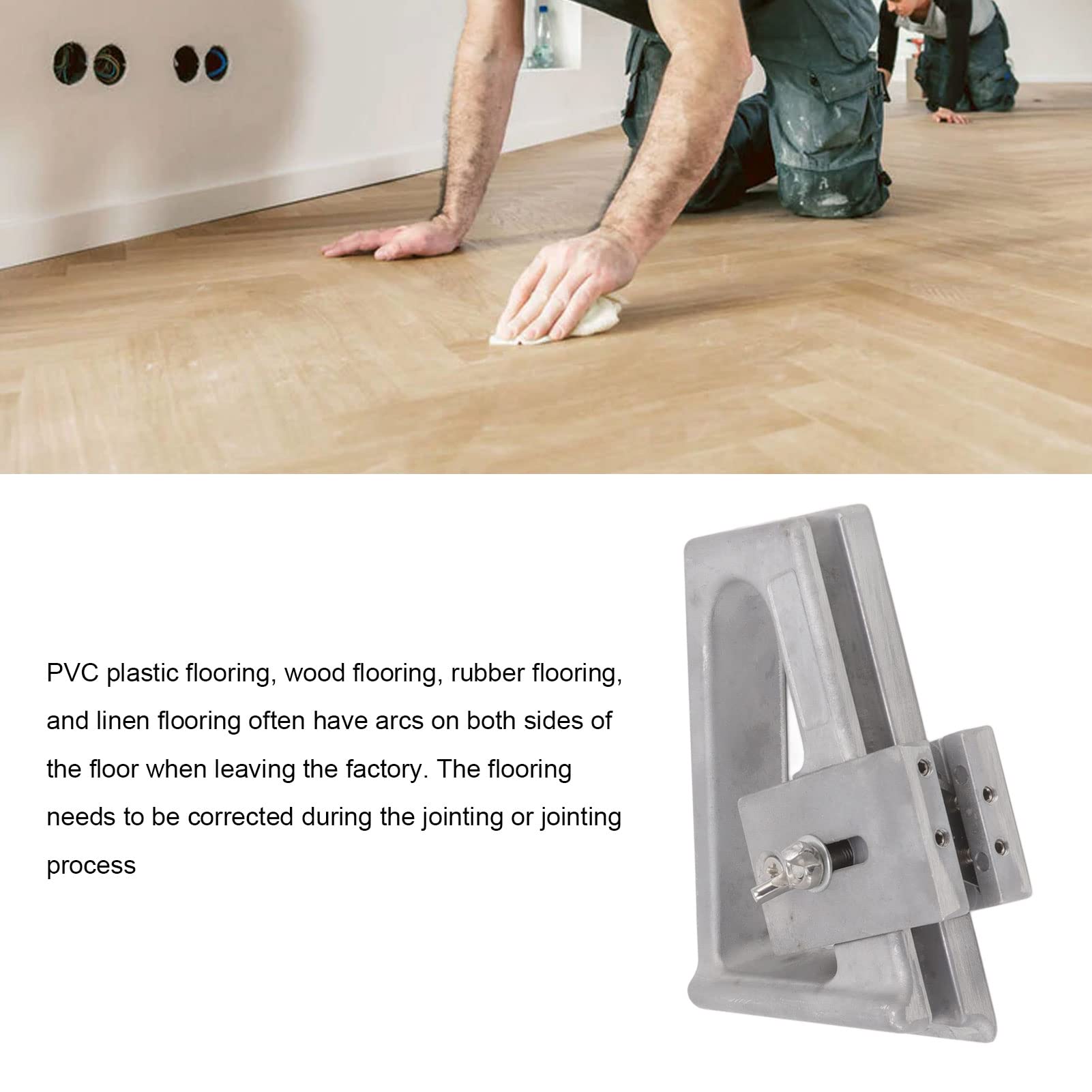 Premium PVC Floor Strip & Edge Banding Trimmer - Aluminum Alloy Flooring Knife for Straight Edge Cutting | Perfect for Laminate, Vinyl & Hardwood Floor Installation & DIY Home Renovation