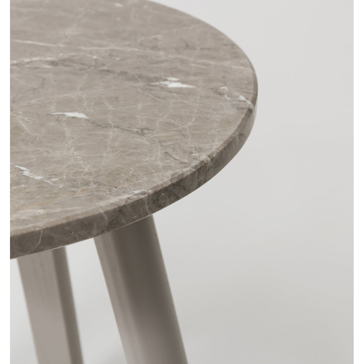 Modern Marble Side Table - Elegant Round Accent Table for Living Room, Bedroom, or Office - Durable & Stylish Home Decor Furniture