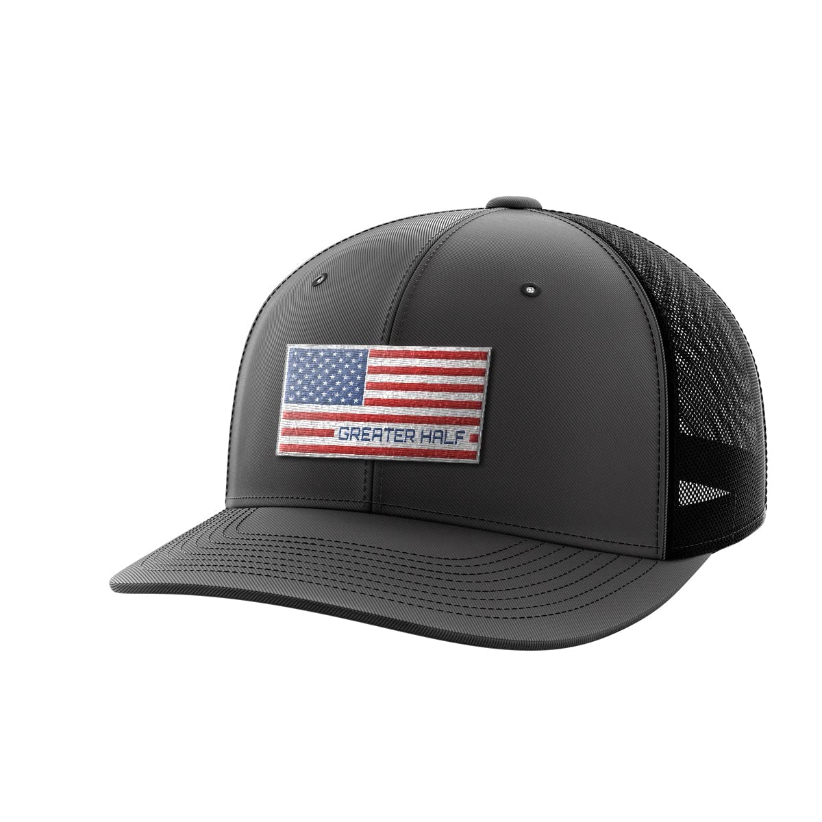 Patriotic USA Flag Woven Patch Hat - American Flag Embroidered Baseball Cap for Men & Women - Perfect for 4th of July, Veterans Day, and Outdoor Events