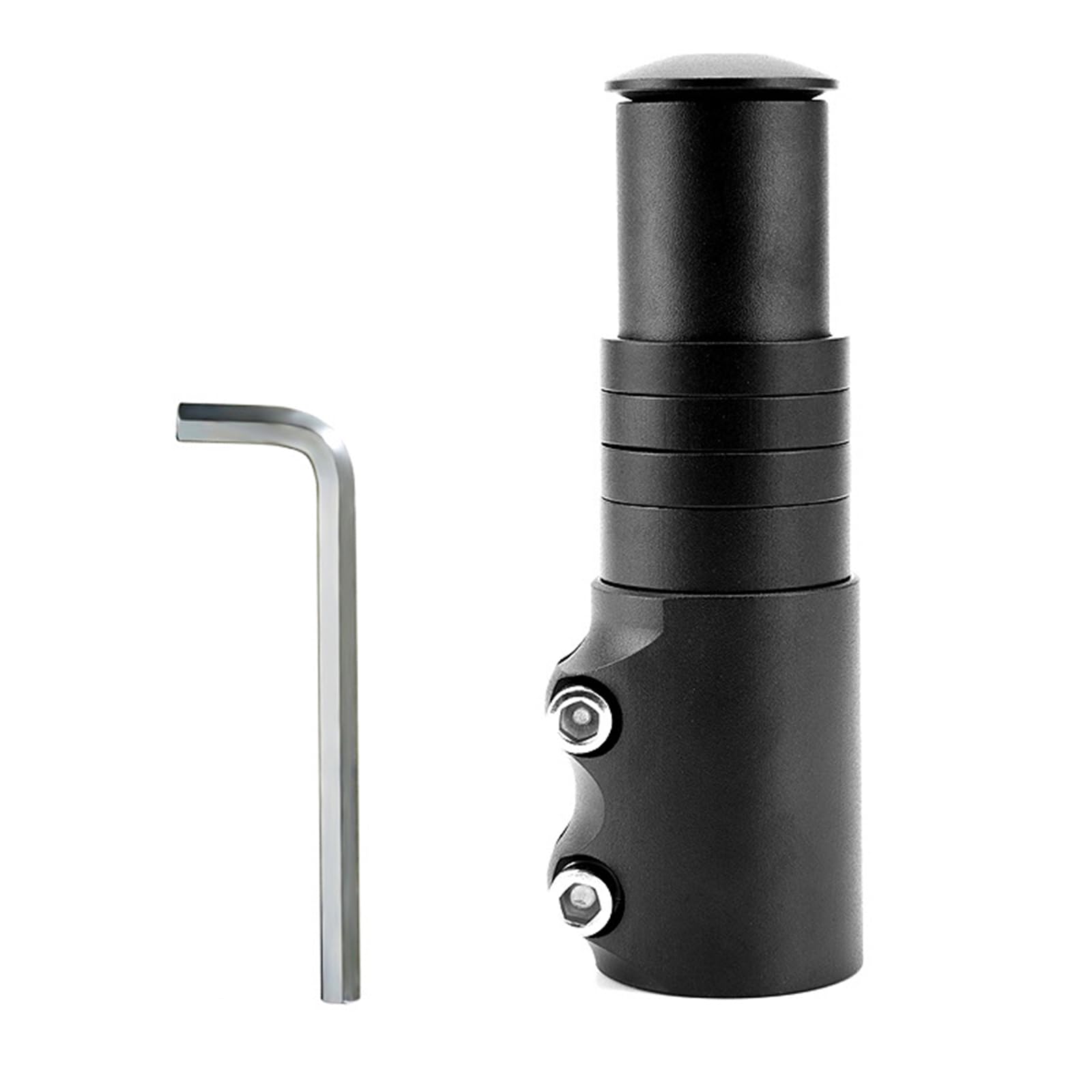 ECOMAID Adjustable Bike Stem Riser - Aluminum Alloy Bicycle Fork Stem Extender for Mountain & Road Bikes | Handlebar Height Adjuster for Comfortable Cycling & Commuting