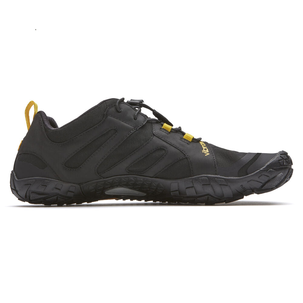 Vibram Women's V Trail 2.0 Trail Running Shoes - Black & Yellow | Lightweight Hiking Shoes for Women | Perfect for Outdoor Adventures & Trail Running