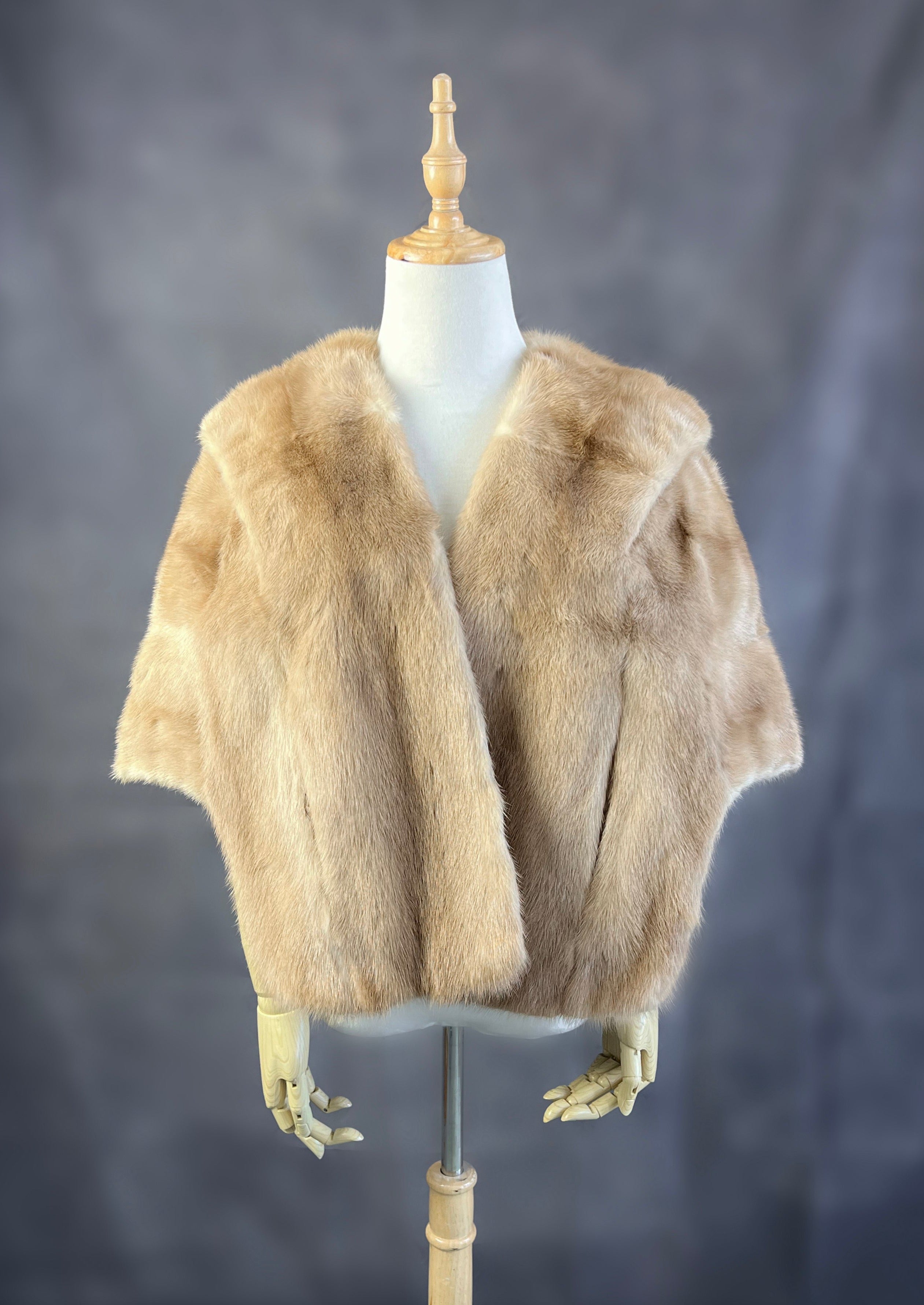 Luxury Real Mink Fur Stole Shawl - Soft & Warm Winter Fashion Accessory for Women (Mink07) | Perfect for Evening Parties, Weddings & Cold Weather Outfits