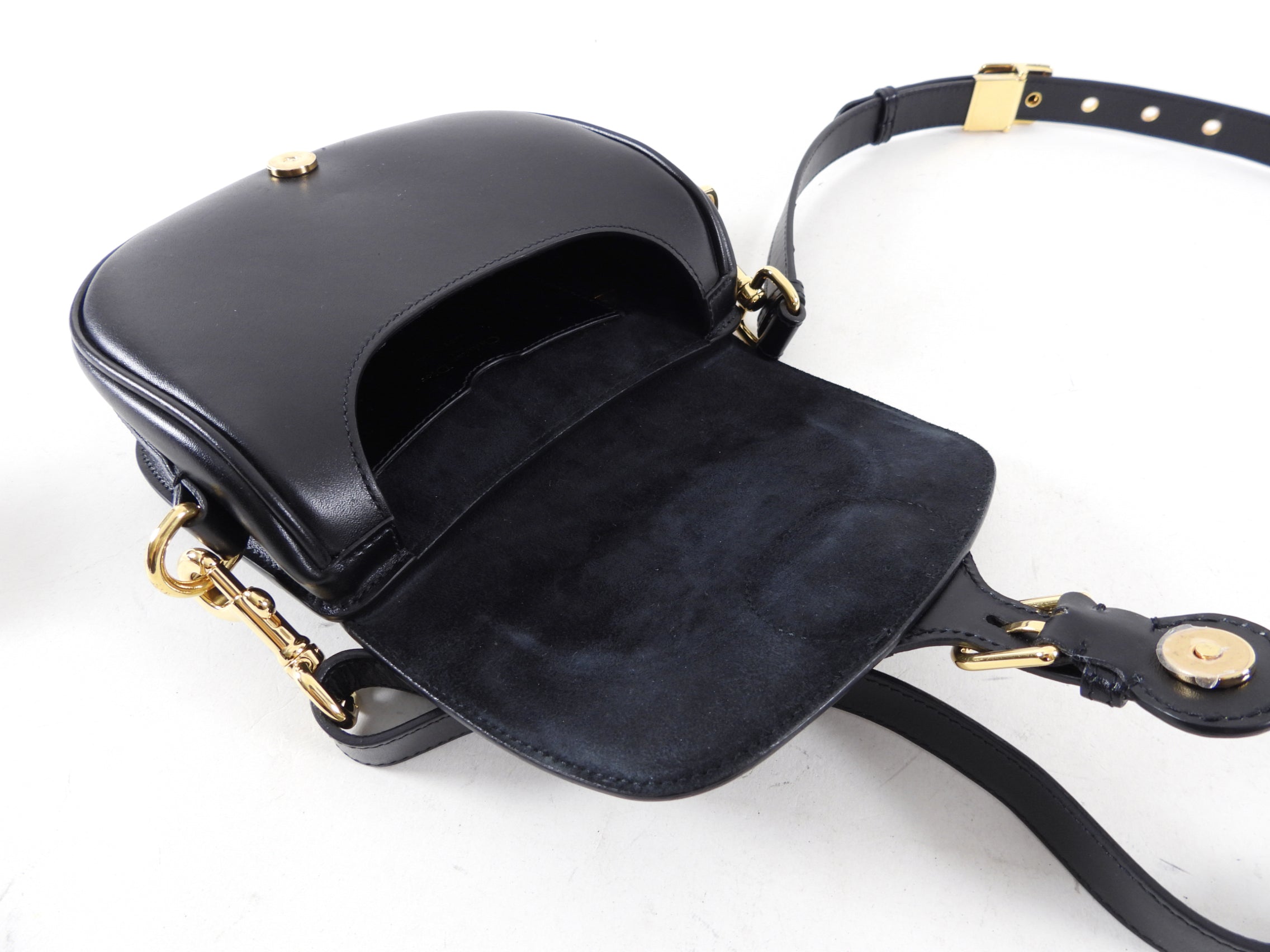 Dior Black Leather Small Bobby Crossbody Saddle Bag for Women | Luxury Designer Handbag for Everyday Use, Parties & Date Nights