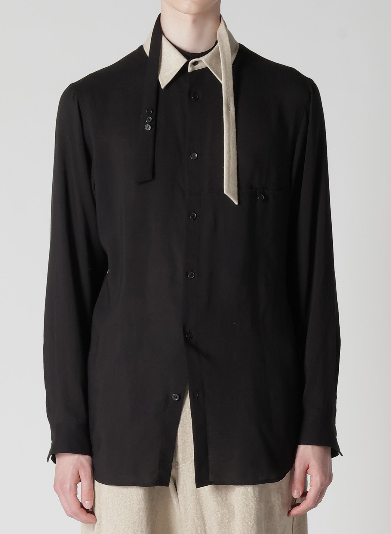 Elegant Cellulose Loan Ribbon Spare Collar Blouse for Women - Perfect for Office Wear, Parties & Special Occasions