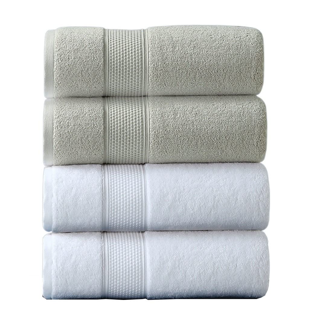 Premium Cotton Hotel Towel Set - Ultra Soft & Absorbent Bath, Face & Hair Towels for Home, Spa & Travel Use
