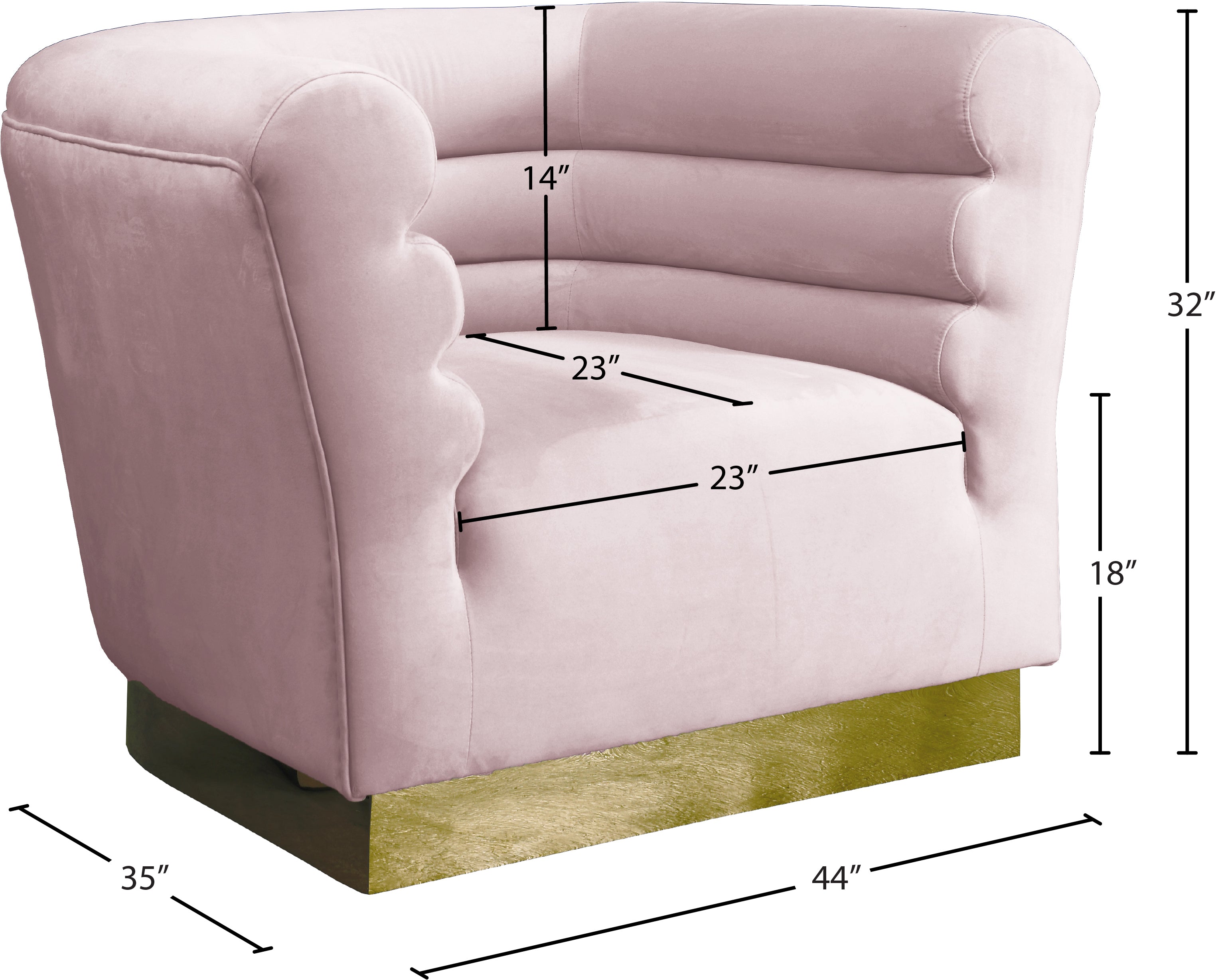 Bellini Velvet Chair - Modern Accent Armchair for Living Room, Bedroom & Office - Plush Upholstered Lounge Chair with Sturdy Metal Legs - Perfect for Home Decor, Reading Nook or Cozy Corner