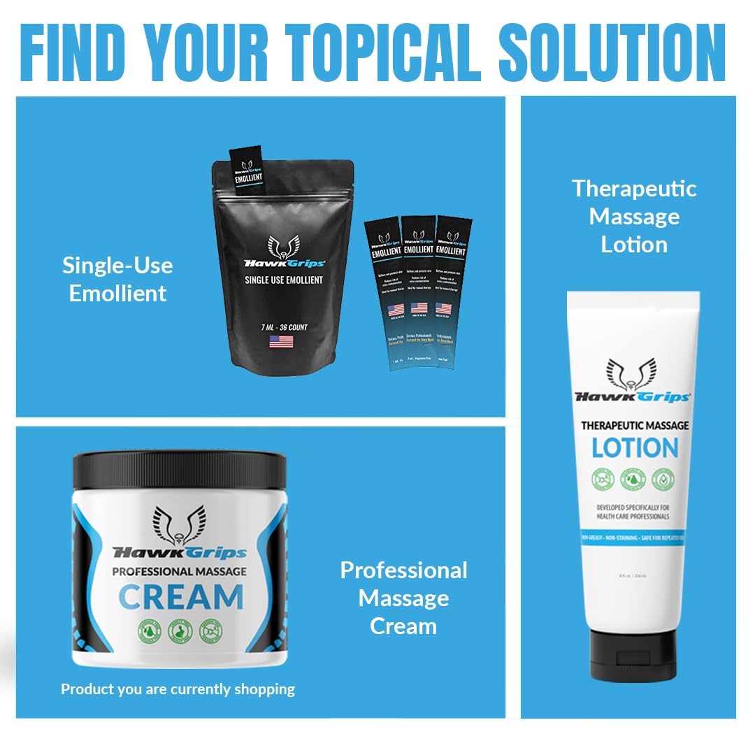 8oz Unscented Massage Cream for Deep Tissue & Cupping Therapy - Non-Greasy, Non-Staining IASTM Massage Lotion for Neck, Foot & Whole Body Muscle Relief - Perfect for Professional Massage Therapists & Home Use (Pack of 1)