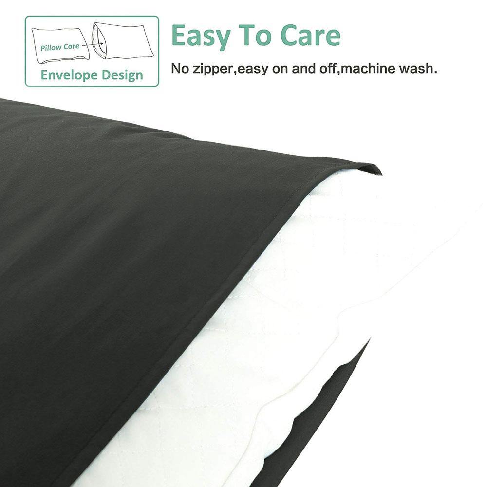 NTBAY Lightweight Microfiber Pillowcases - Ultra Soft & Durable Bedding Set for Side Sleepers | Hypoallergenic & Cooling Pillow Covers for Hotel & Home Use