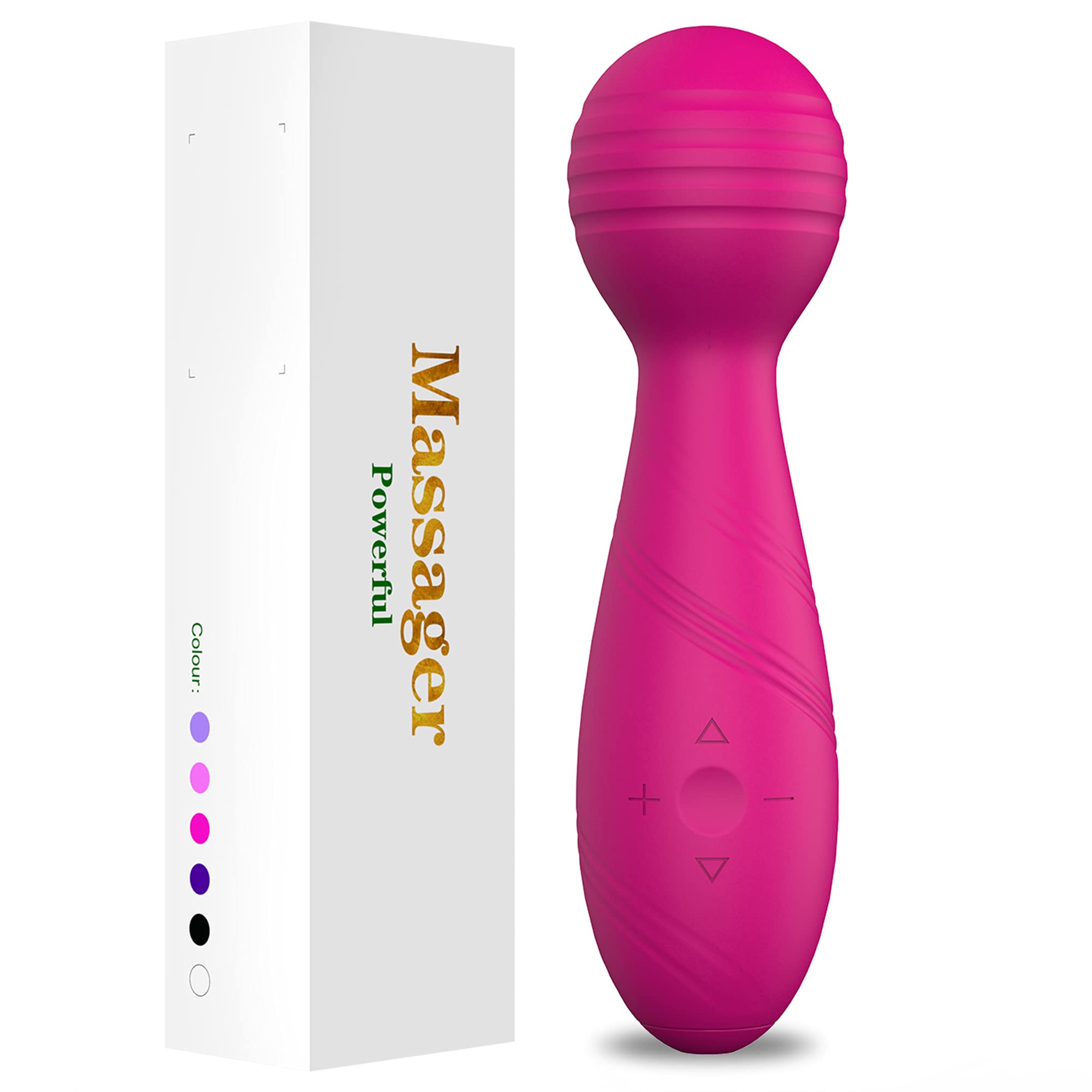 Rose Personal Wand Massager for Women - Rechargeable Body & Muscle Massager for Relaxation, Pain Relief - Perfect for Home, Office & Travel Use