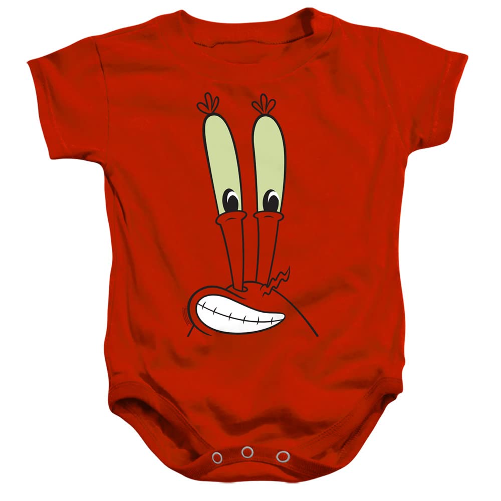 Spongebob Mr. Krabs Smile Face Baby Onesie - Cute Infant Bodysuit for Boys & Girls with Snap Buttons | Perfect for Playtime, Birthday Parties & Cartoon Character Costumes
